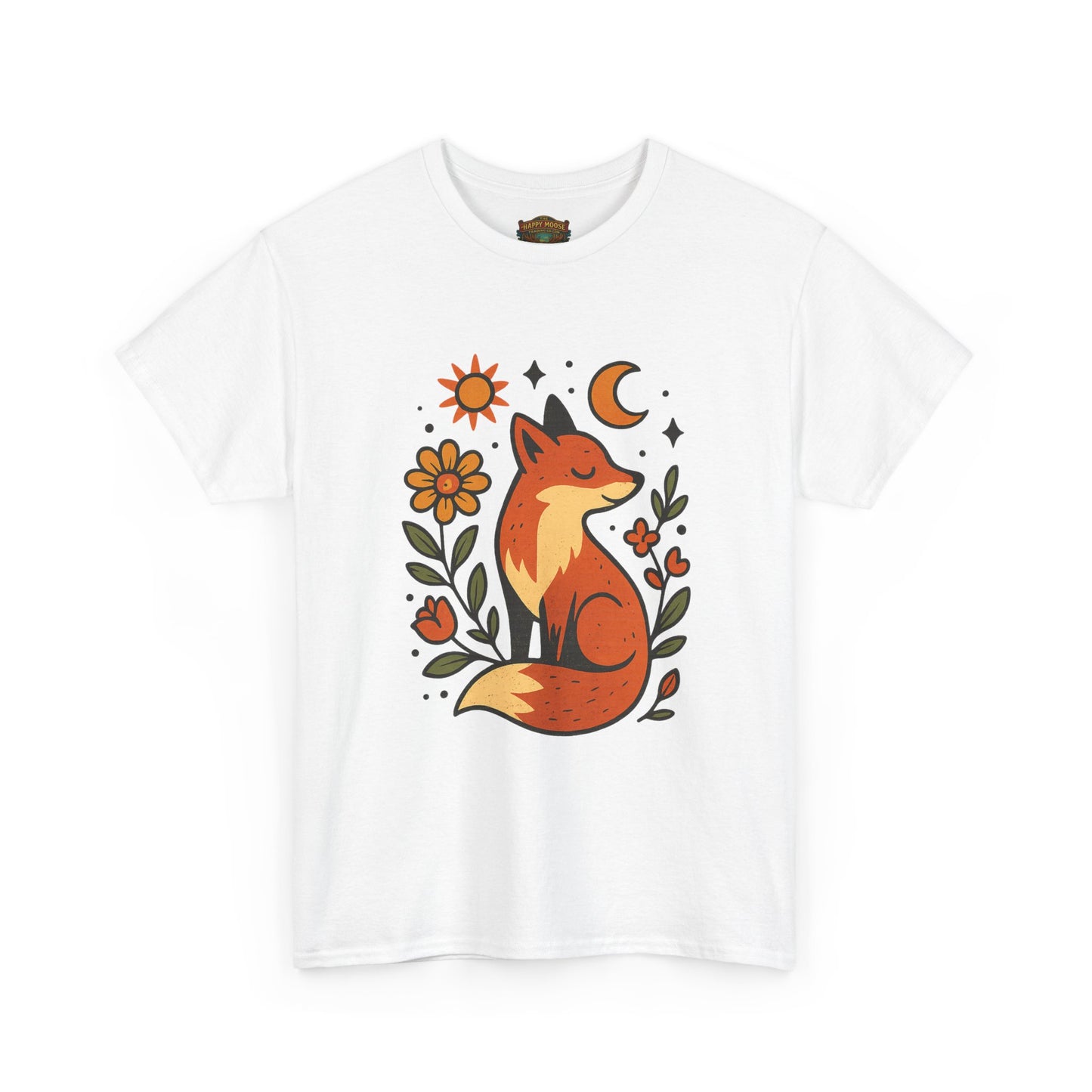Fox Illustration T-Shirt | Cute Woodland Animal Tee