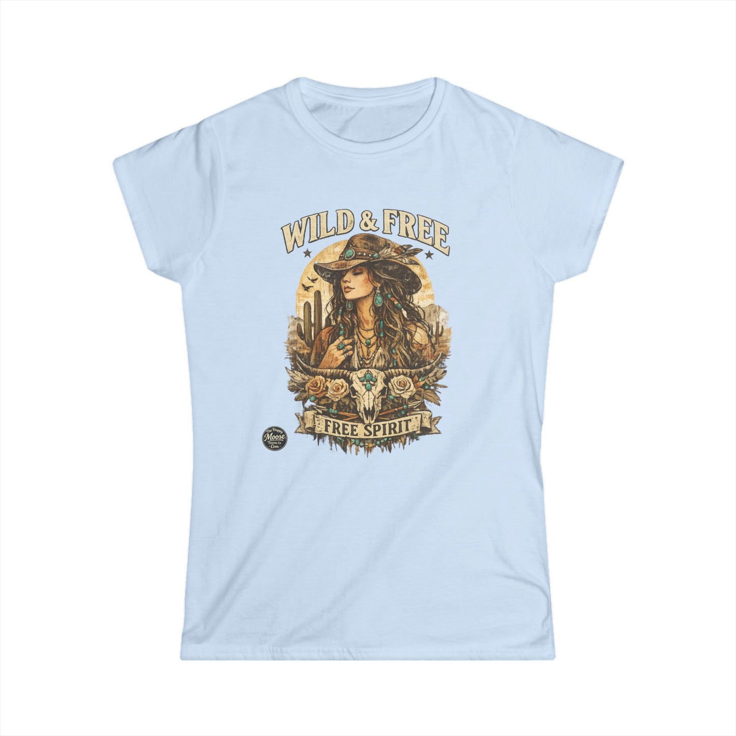 Wild & Free 'Free Spirit' Boho Western Women's Tee