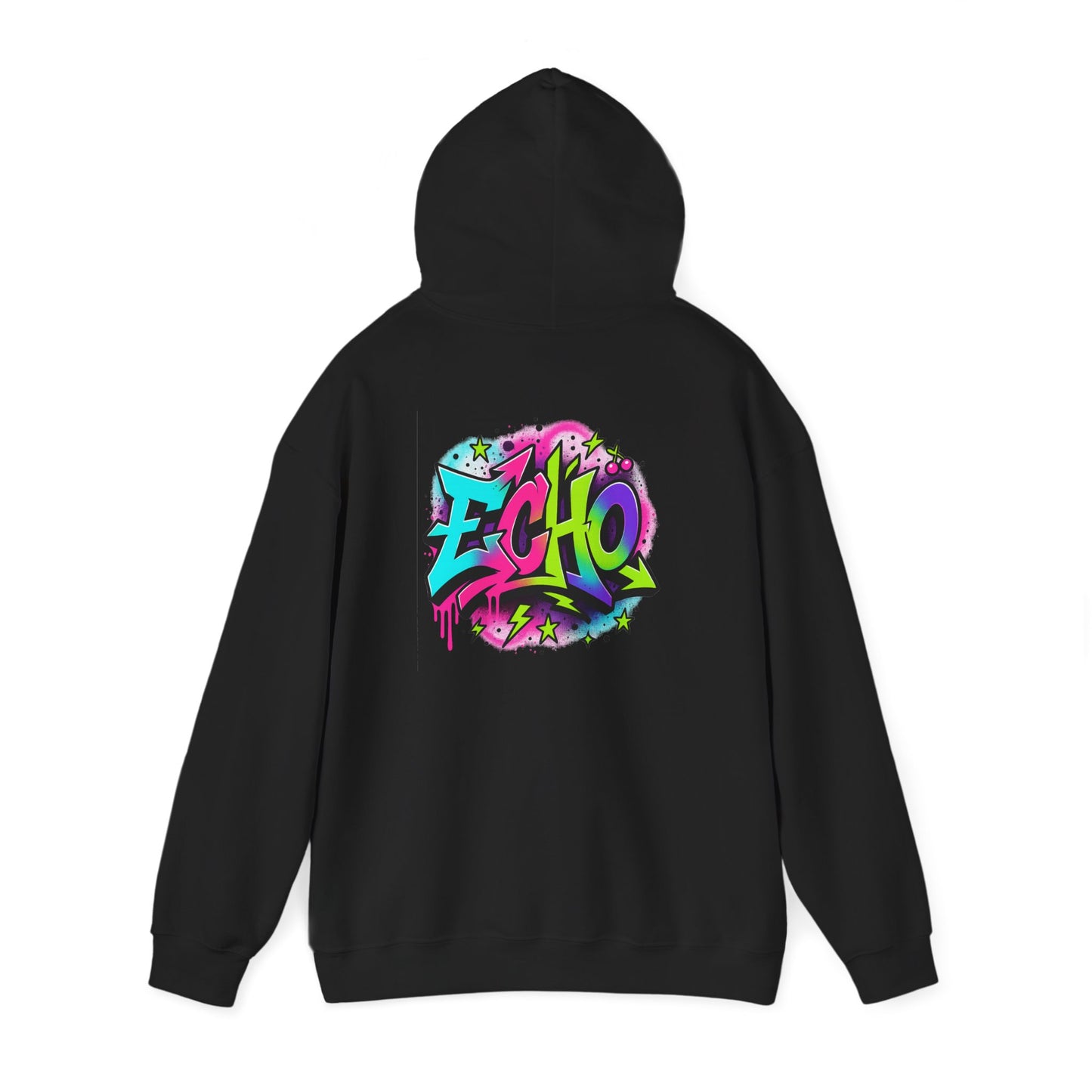 Graffiti "ECHO" Hoodie – Street Art Graphic Pullover