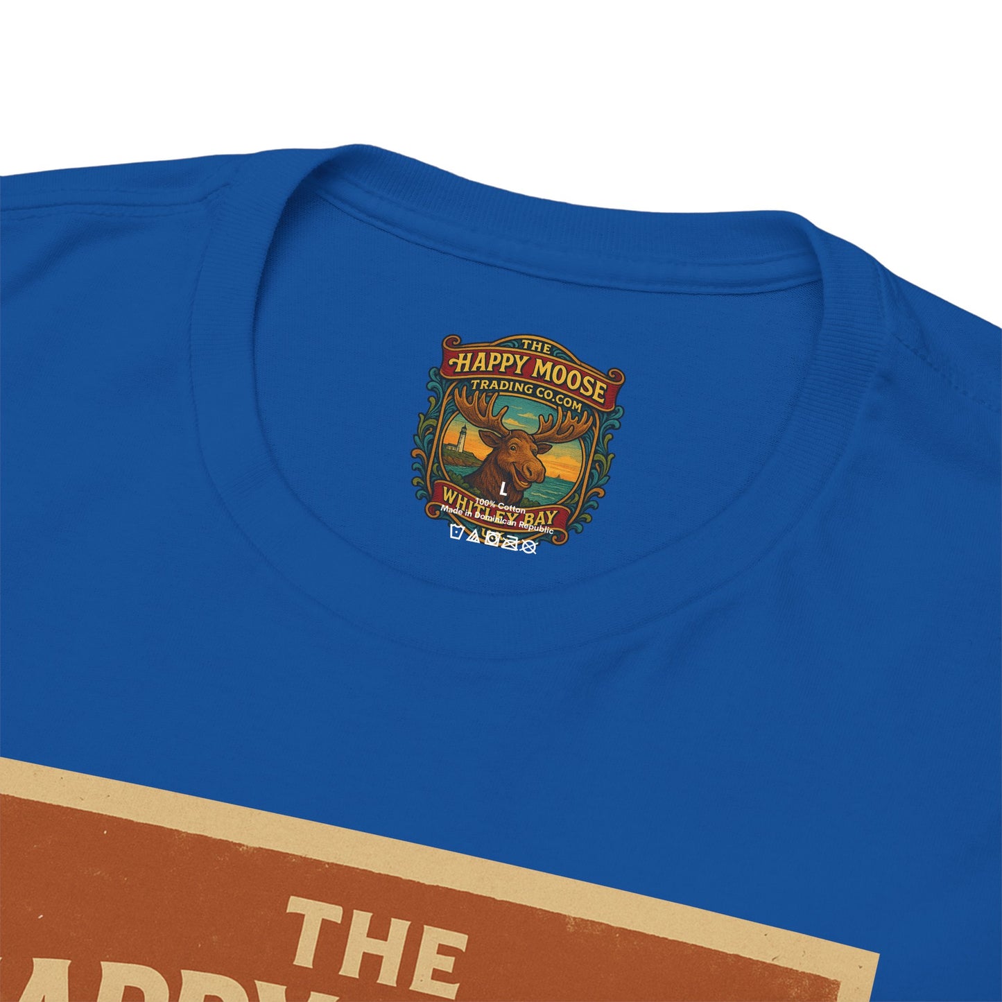 Happy Moose Motorcycle Club T-Shirt | Moose Biker Graphic