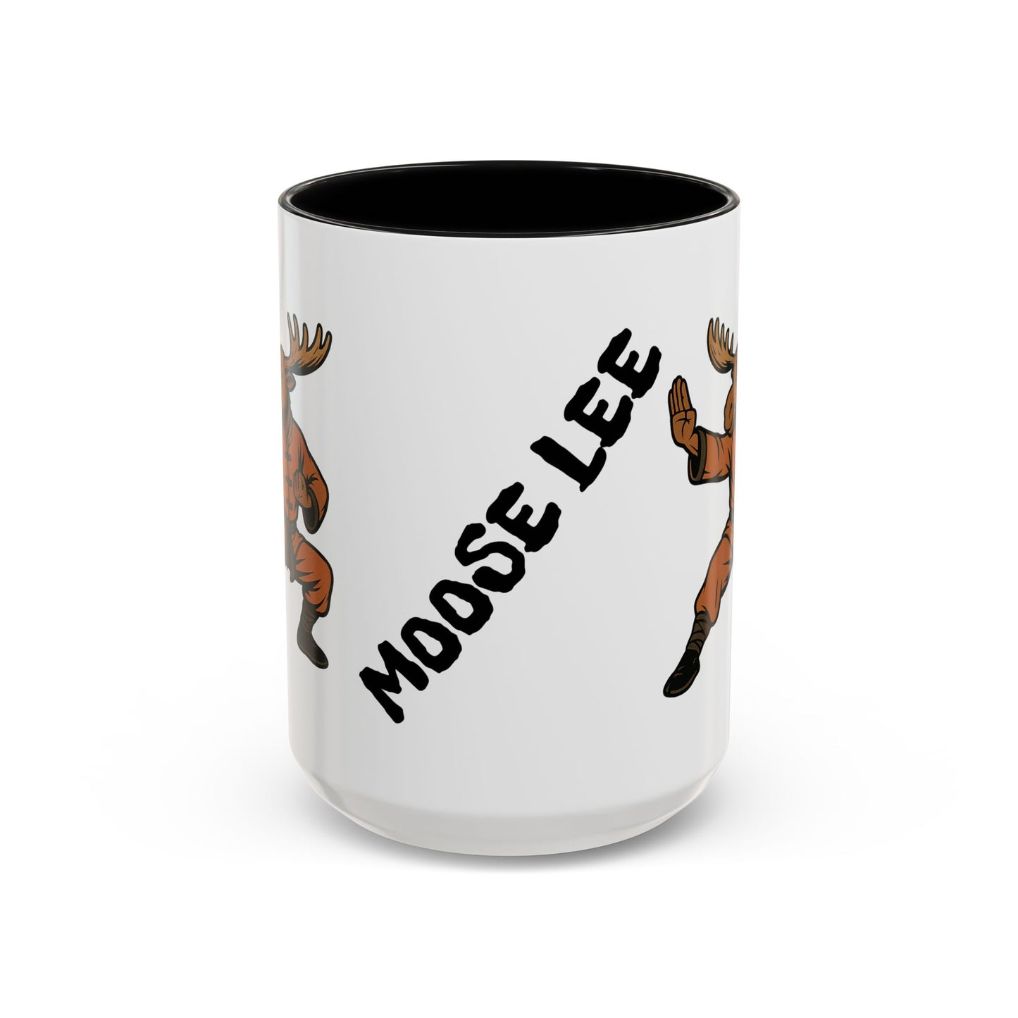 Moose Lee Martial Arts Accent Coffee Mug — Funny Moose Kung Fu 11/15oz