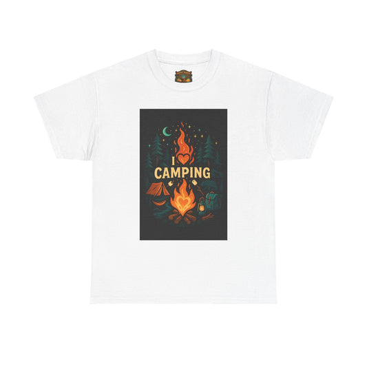 Camping Campfire Graphic Tee | Outdoor Adventure Shirt