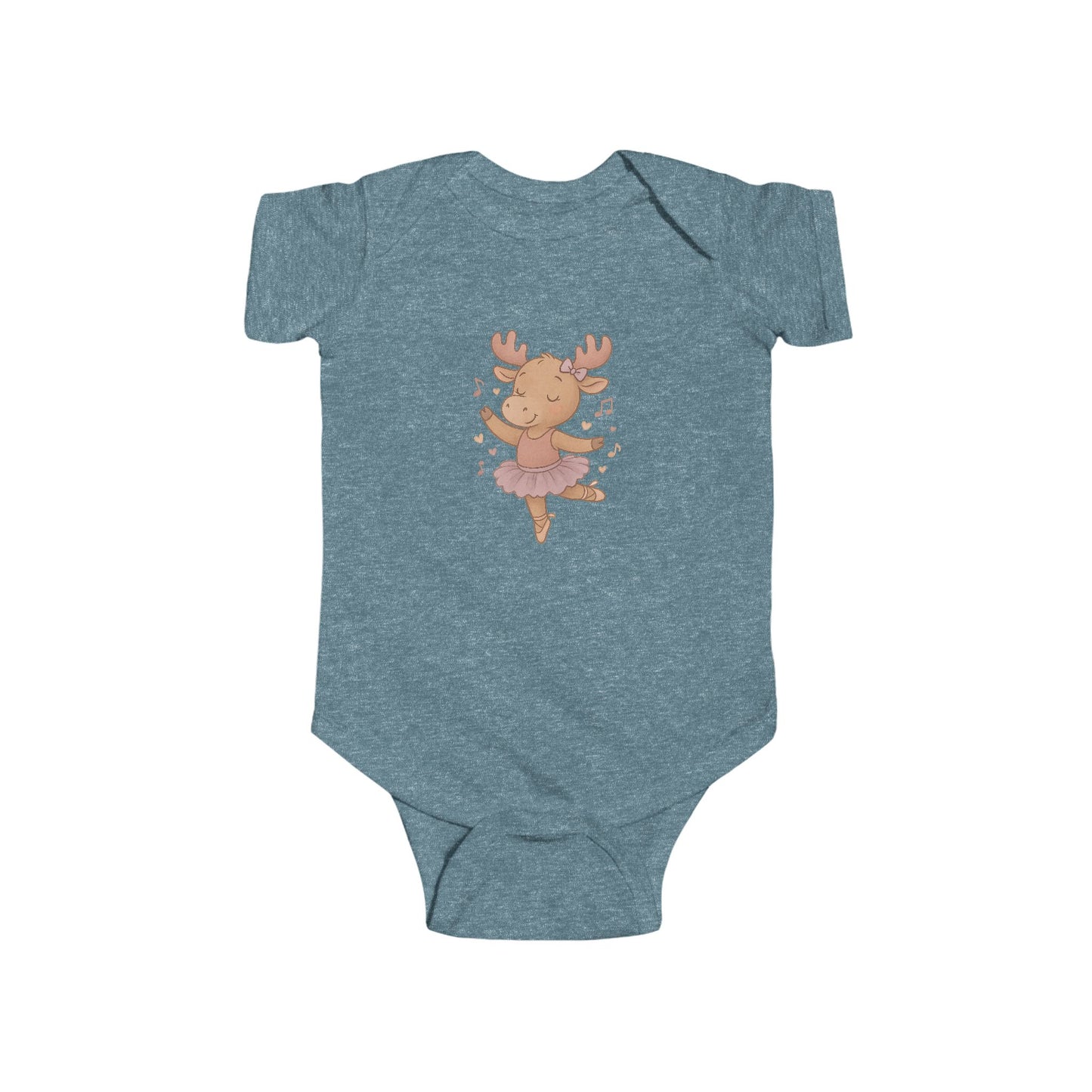 Baby Vest Infant Bodysuit — Cute Ballerina Moose