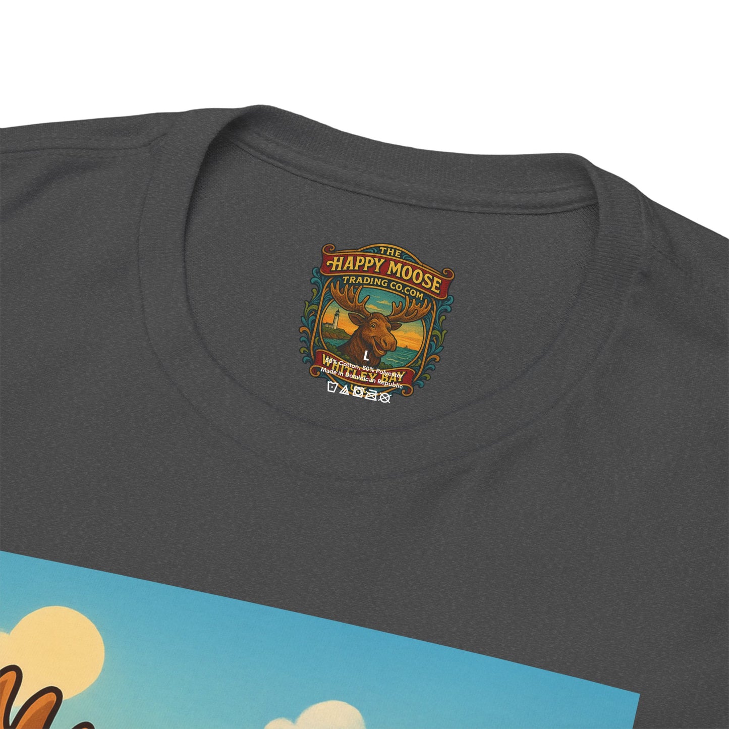 Happy Moose on a Motorcycle T-Shirt | Vintage Biker Animal Tee