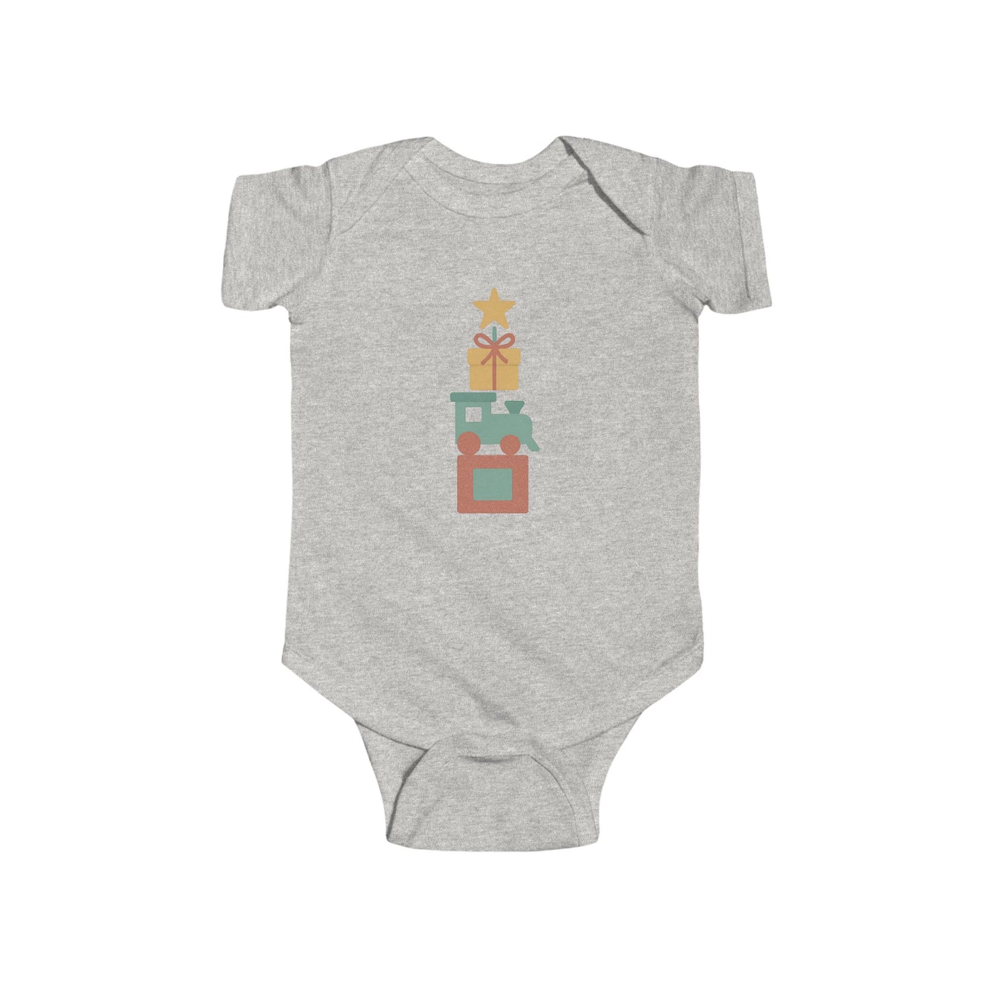Baby Bodysuit - Stacked Holiday Gifts Christmas Onesie