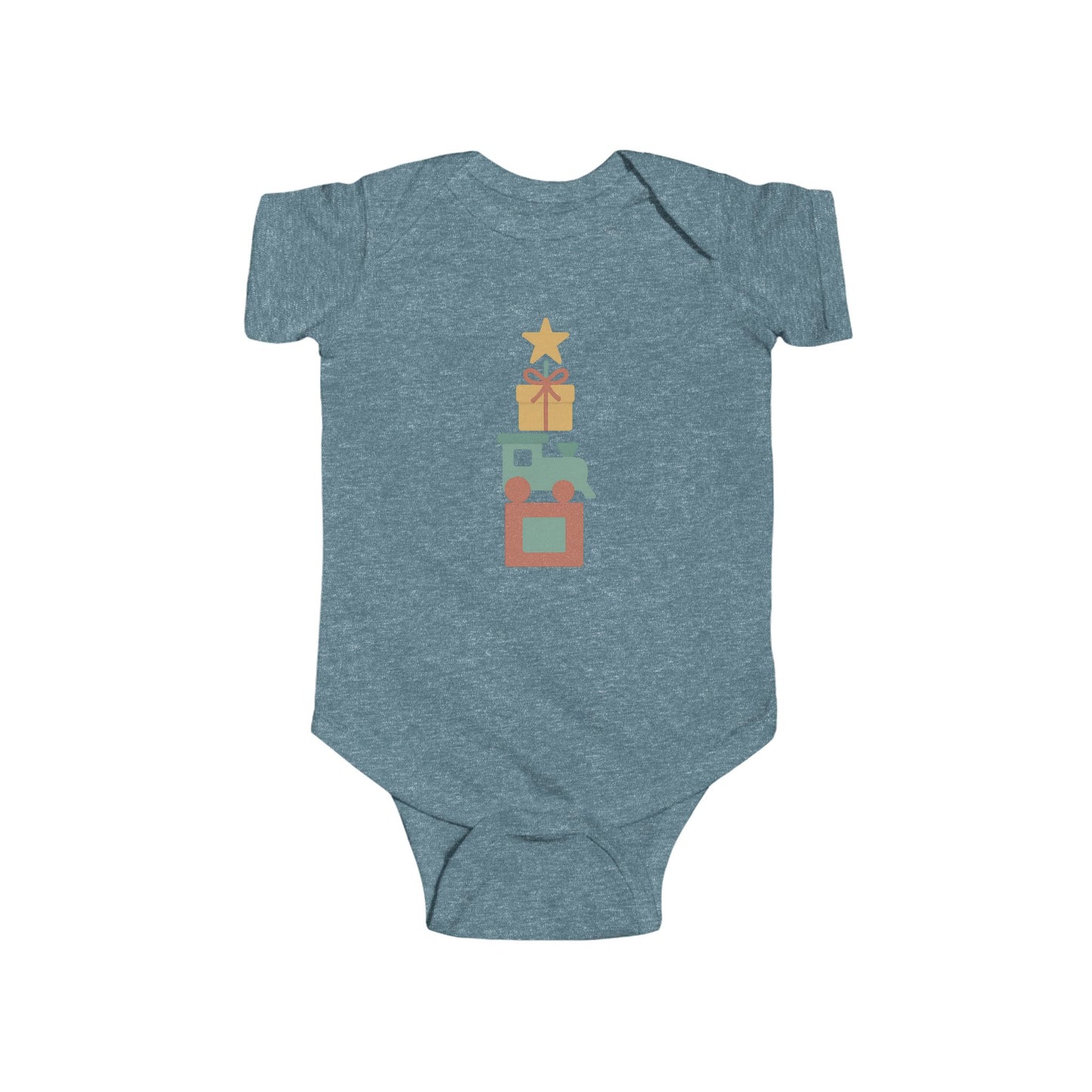 Baby Bodysuit - Stacked Holiday Gifts Christmas Onesie