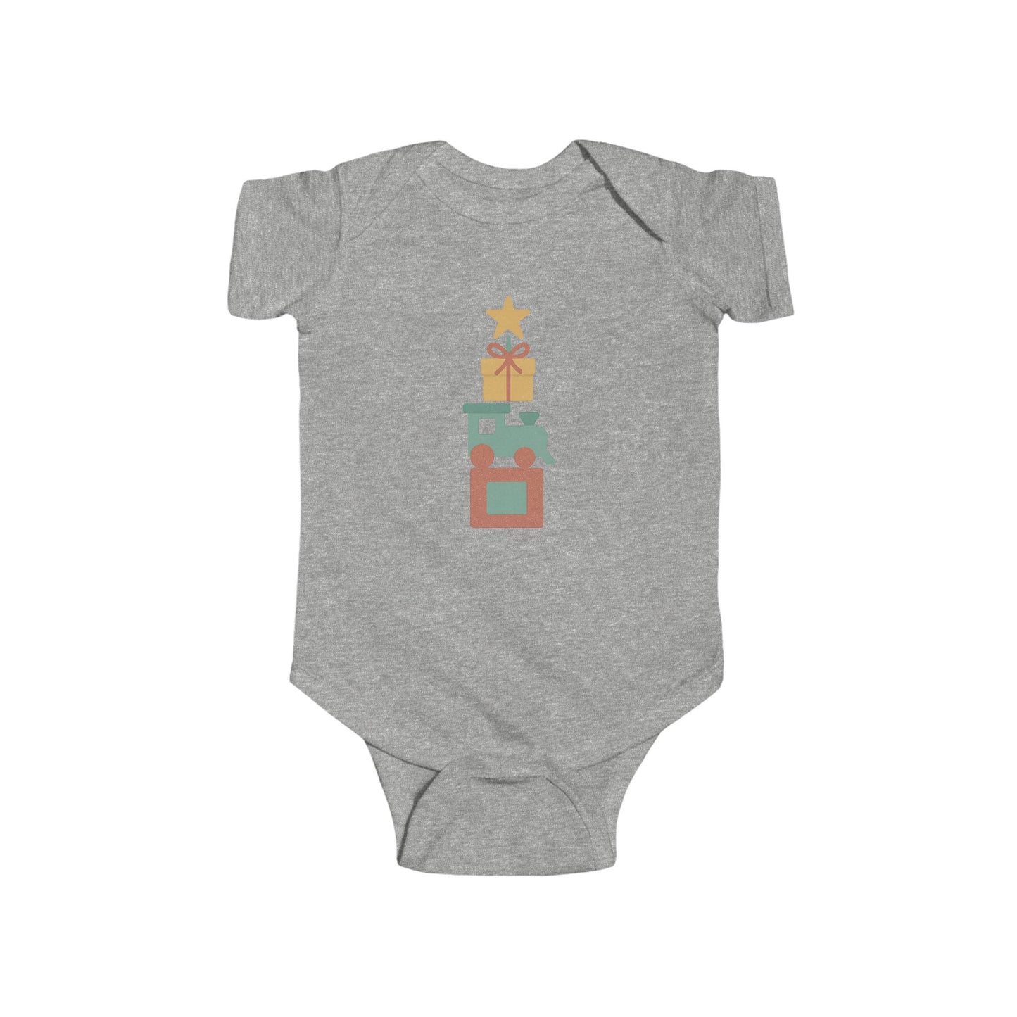 Baby Bodysuit - Stacked Holiday Gifts Christmas Onesie