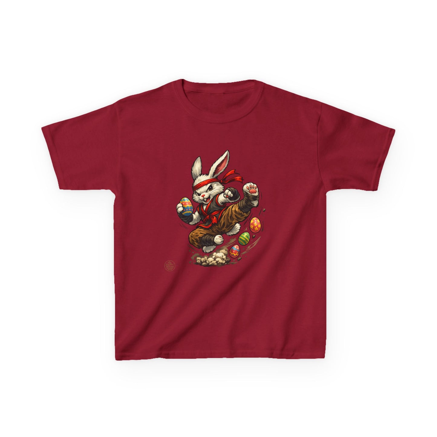 Kids Tee — Playful Easter Bunny with Colorful Eggs