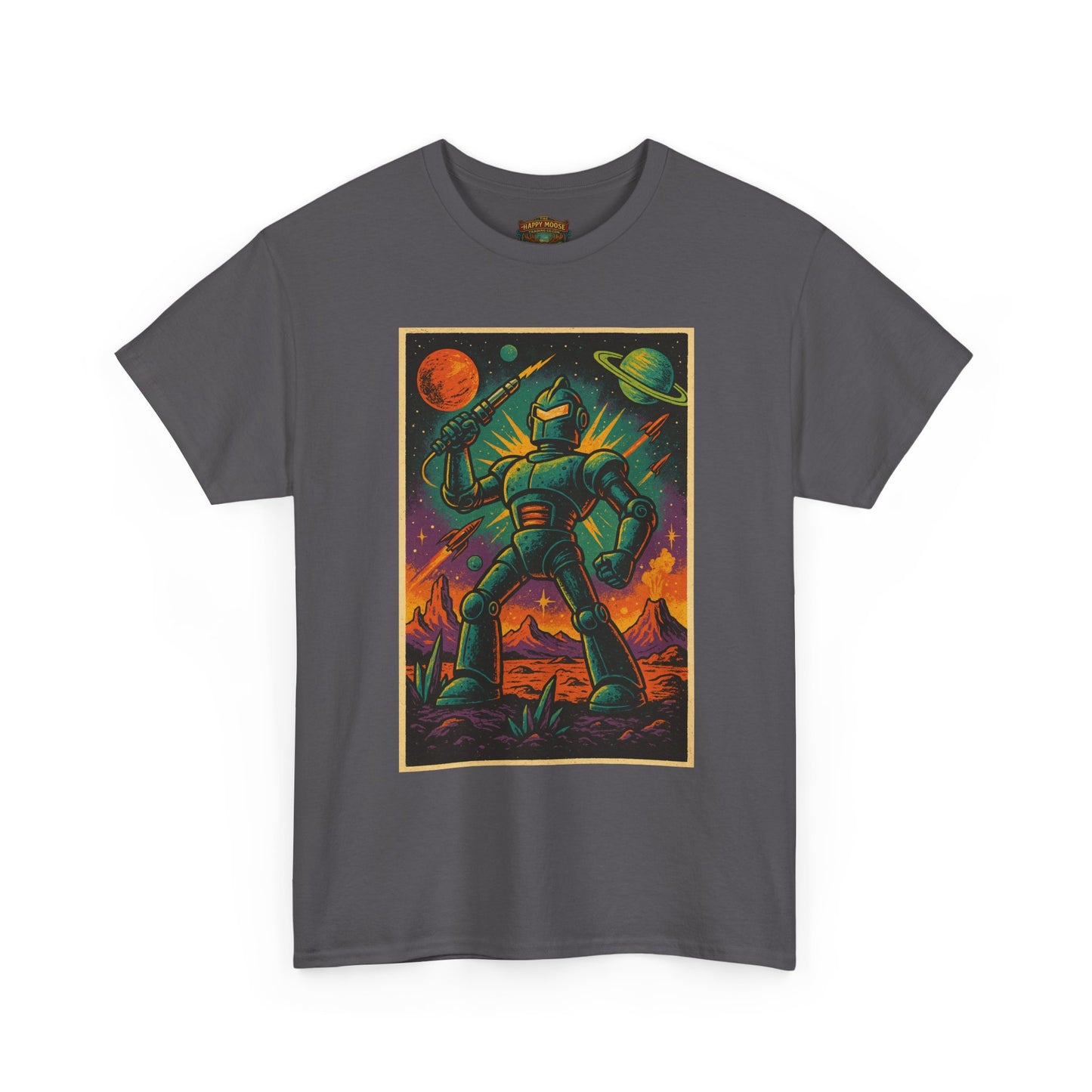 Space Robot T-Shirt | Retro Astronaut Droid Graphic Tee