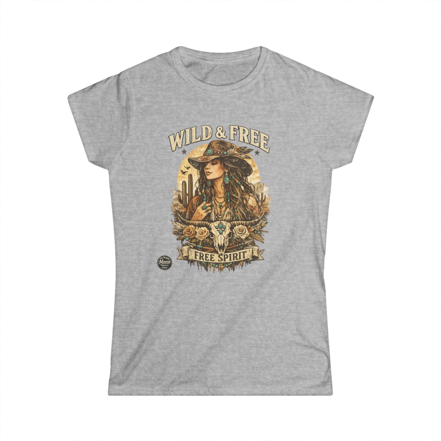Wild & Free 'Free Spirit' Boho Western Women's Tee
