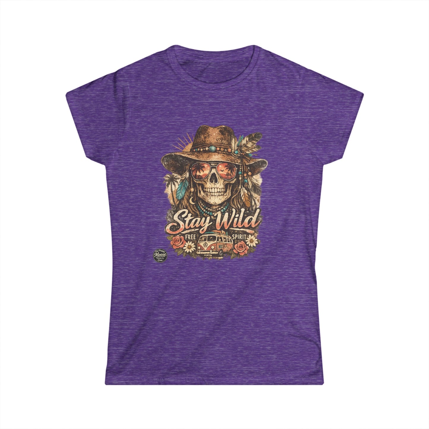 Stay Wild Skull Cowboy Women's Graphic Tee