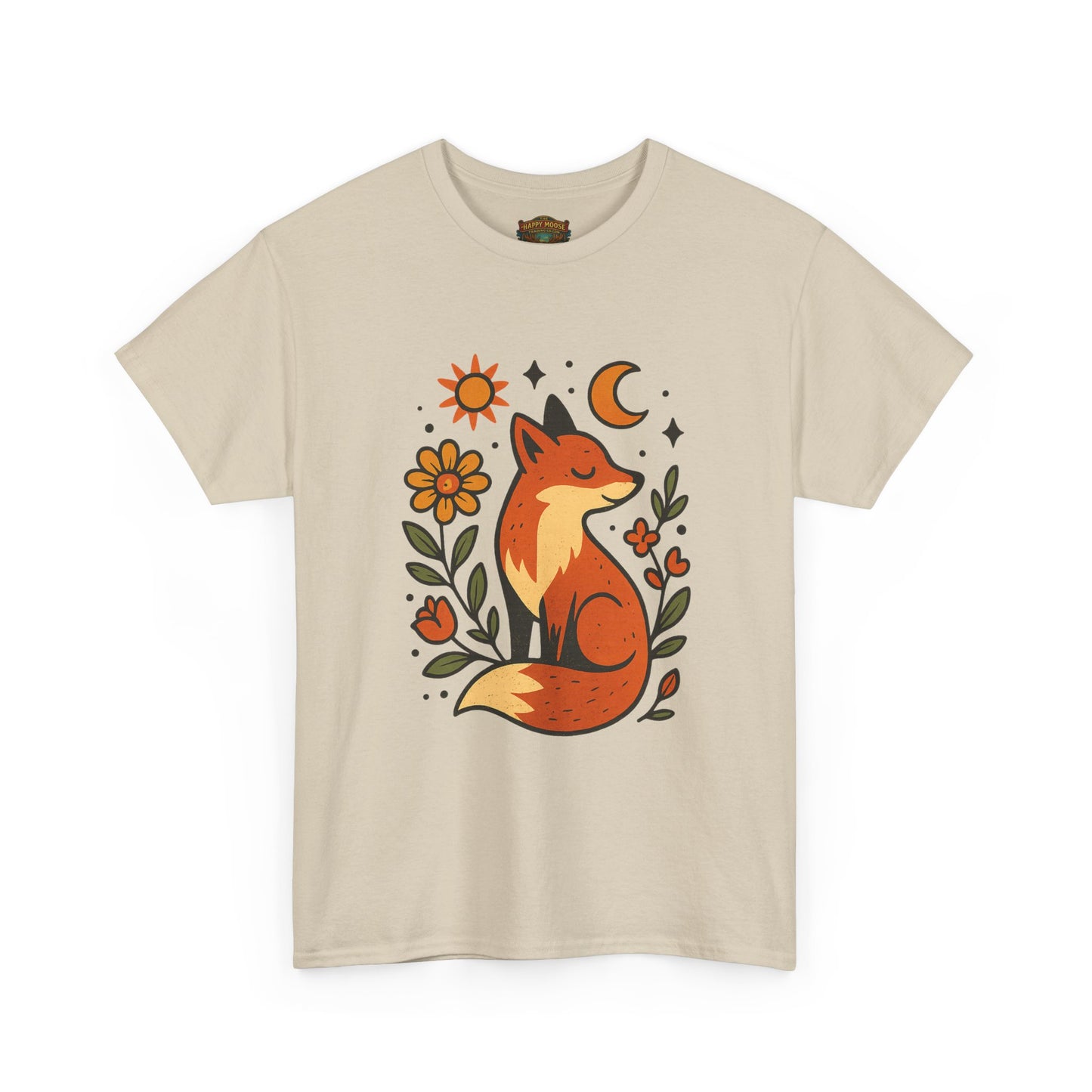 Fox Illustration T-Shirt | Cute Woodland Animal Tee