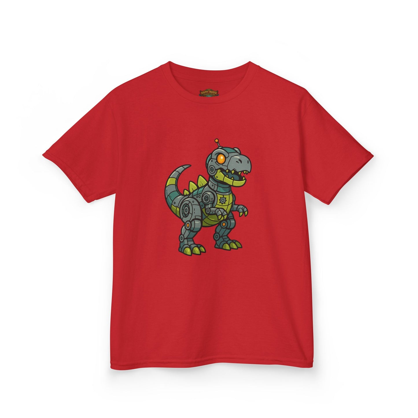 Kids Robot Dinosaur T‑Shirt — Cute Mech T‑Rex Graphic Tee for Boys & Girls