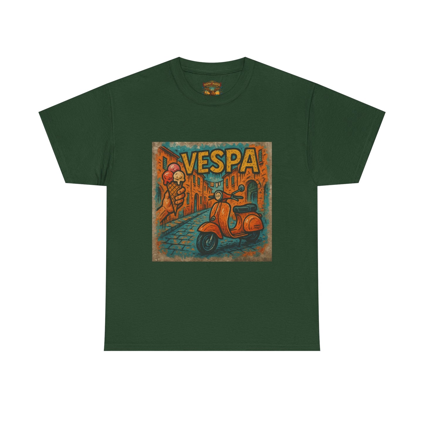 Vintage Scooter Gelato Tee| Vespa Ice Cream Italy T-Shirt