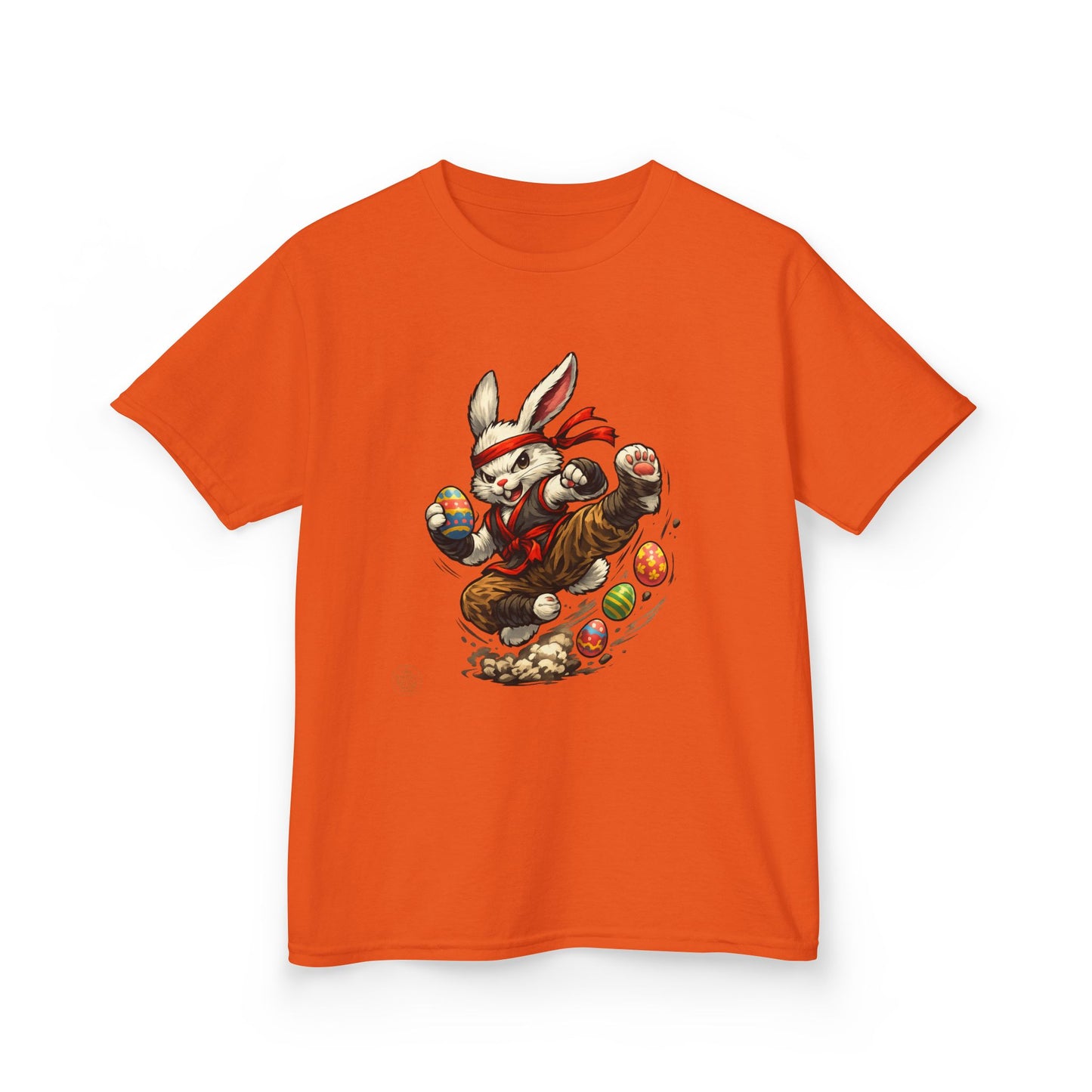 Kids Tee — Playful Easter Bunny with Colorful Eggs