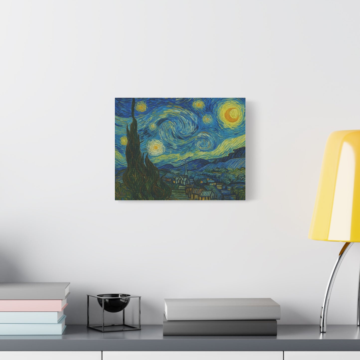 Starry Night Matte Canvas Print — Stretched 1.25" Wall Art