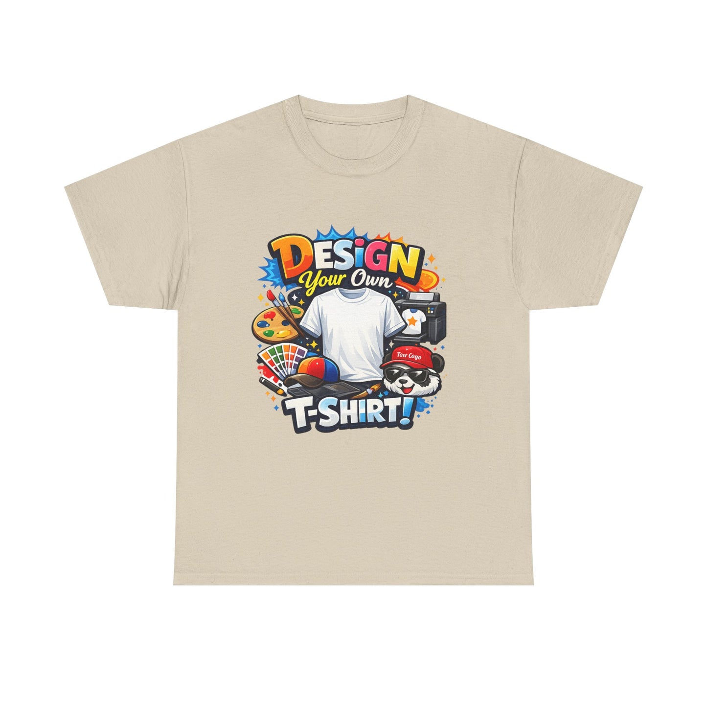 Custom 'Design Your Own' T-Shirt — Personalized Graphic Tee (Front And Rear Print)