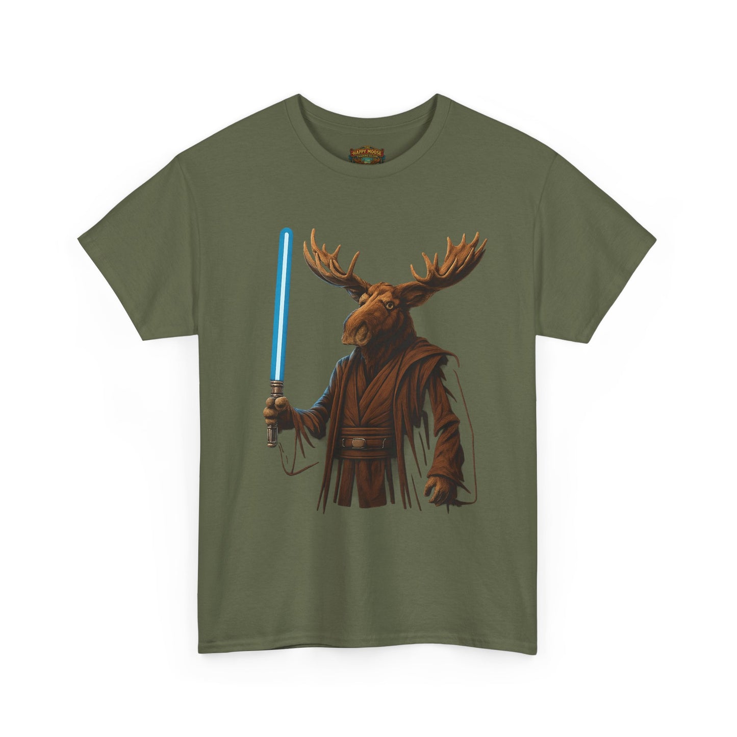 Moose Wars T‑Shirt — Funny Star Wars Inspired Moose with Lightsaber