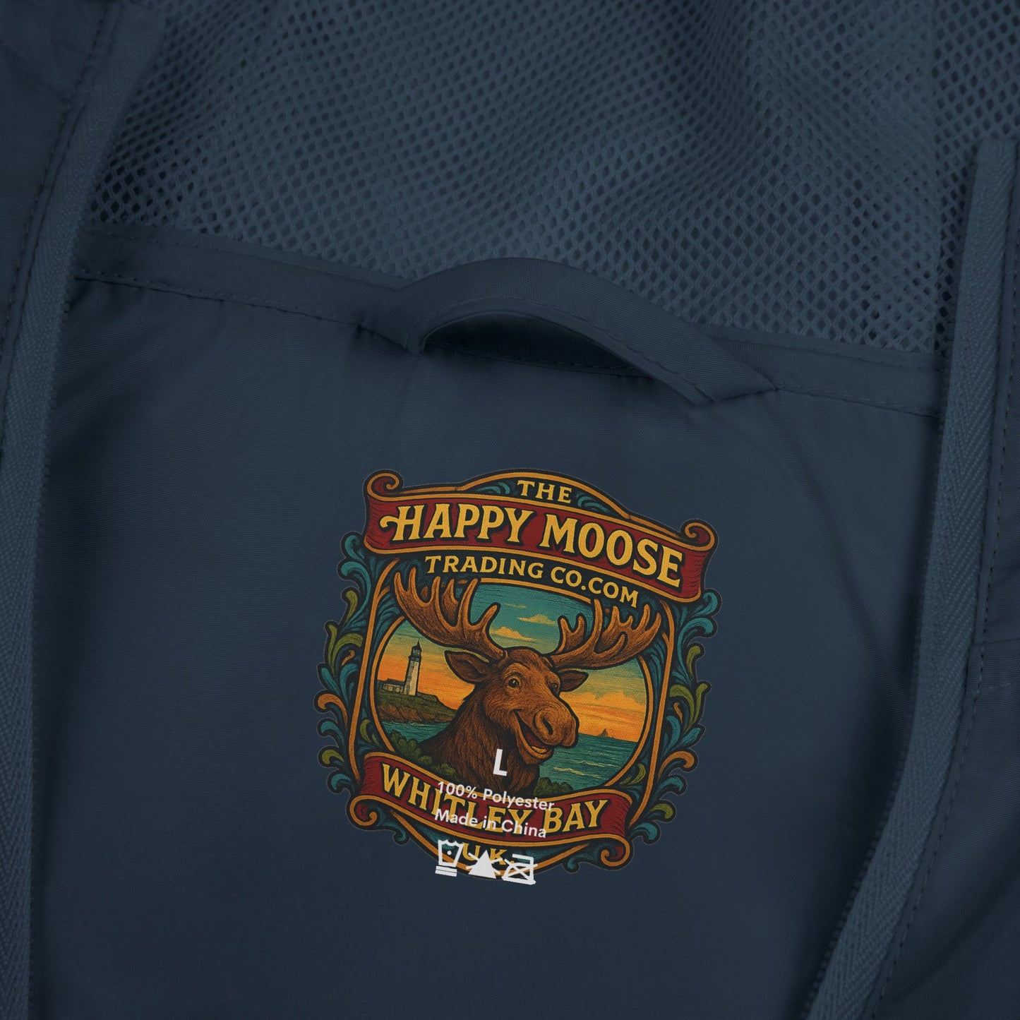 Windbreaker Jacket — Green Crest Emblem Hooded Windbreaker