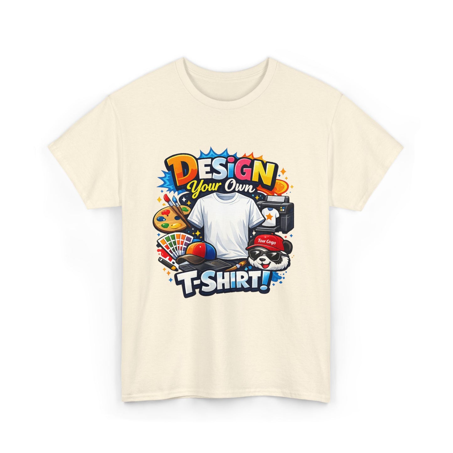 Custom 'Design Your Own' T-Shirt — Personalized Graphic Tee (Front And Rear Print)
