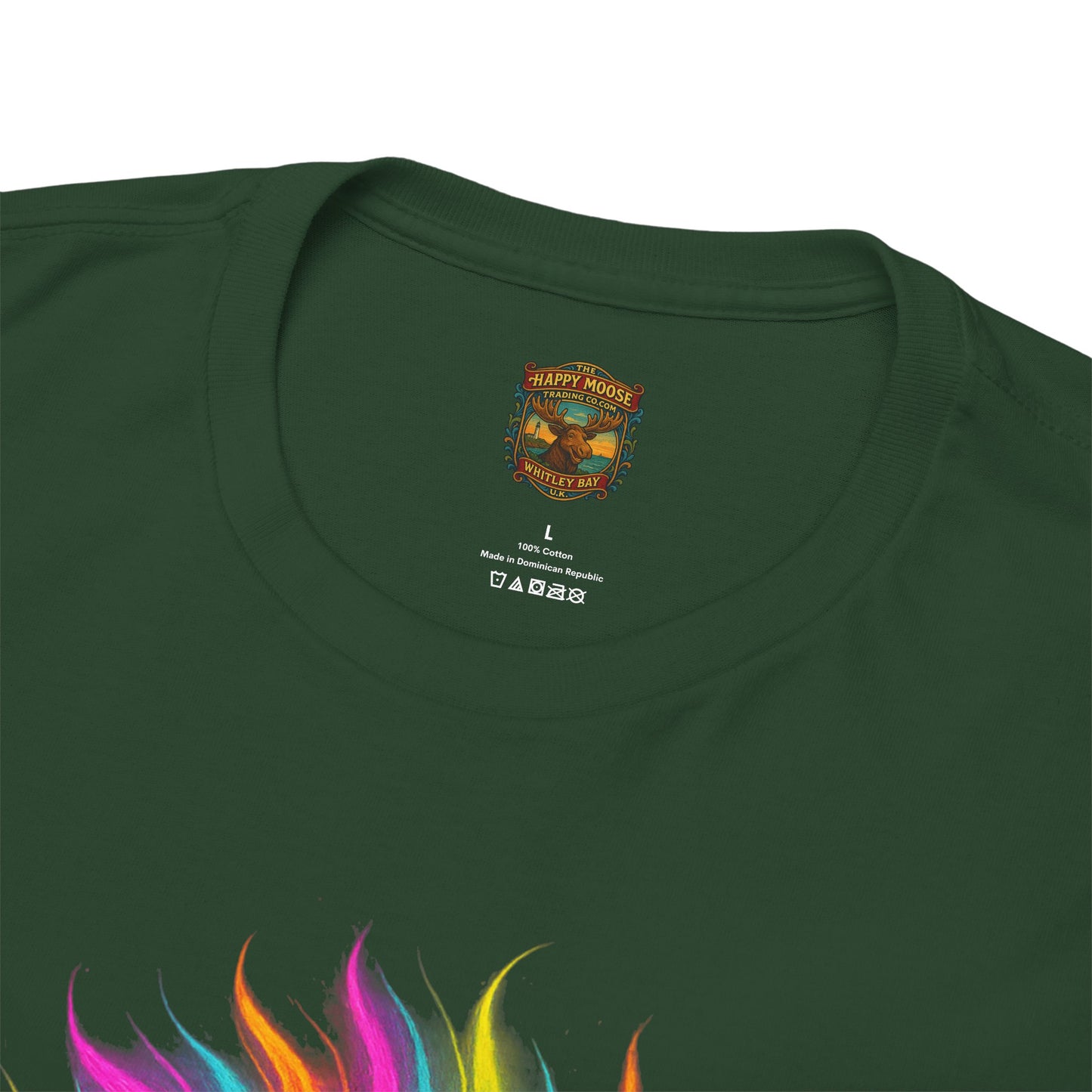 Colorful Highland Cow T-Shirt — Vibrant Rainbow Yak Graphic Tee