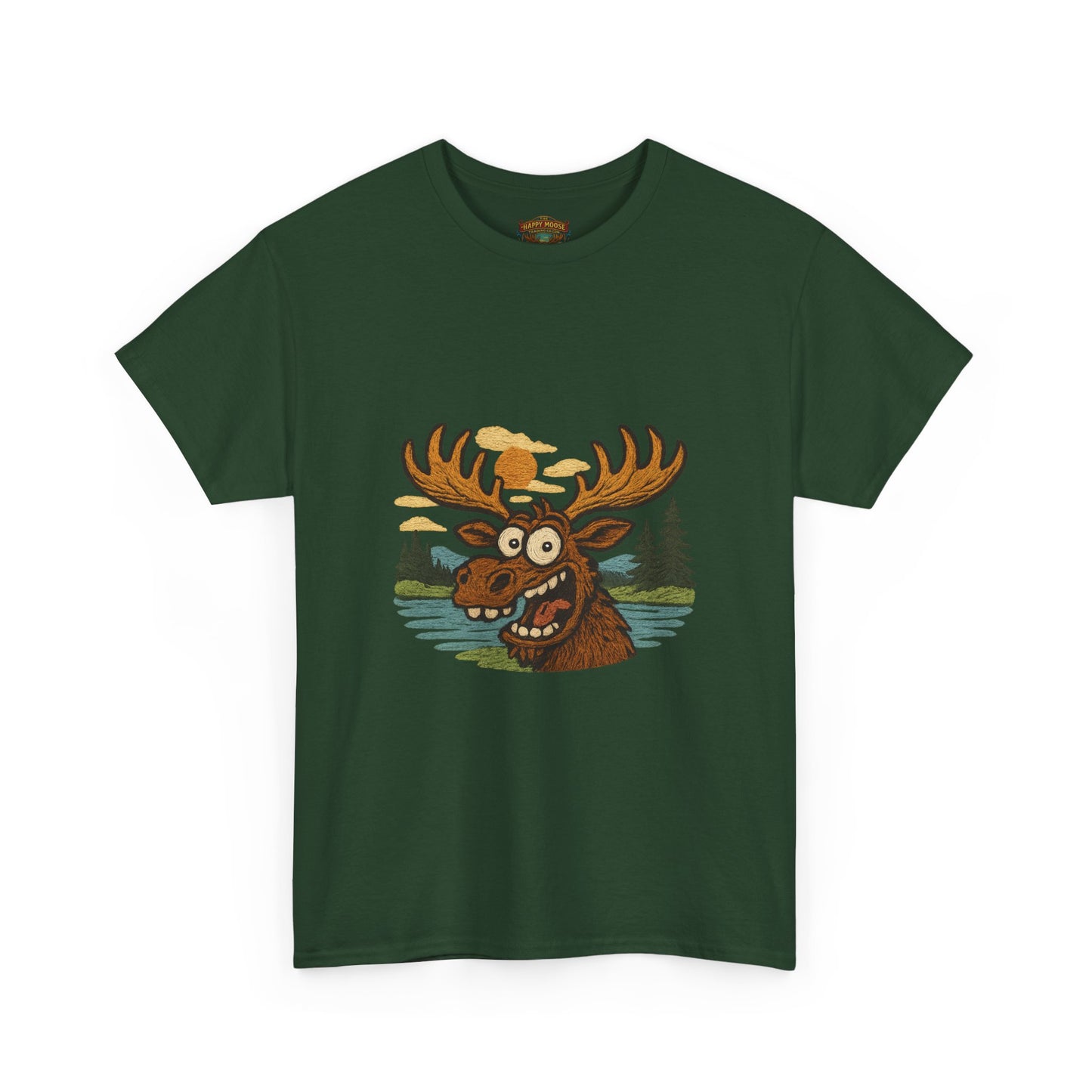 Moose Lake Graphic Tee — Funny Woodland Moose T-Shirt