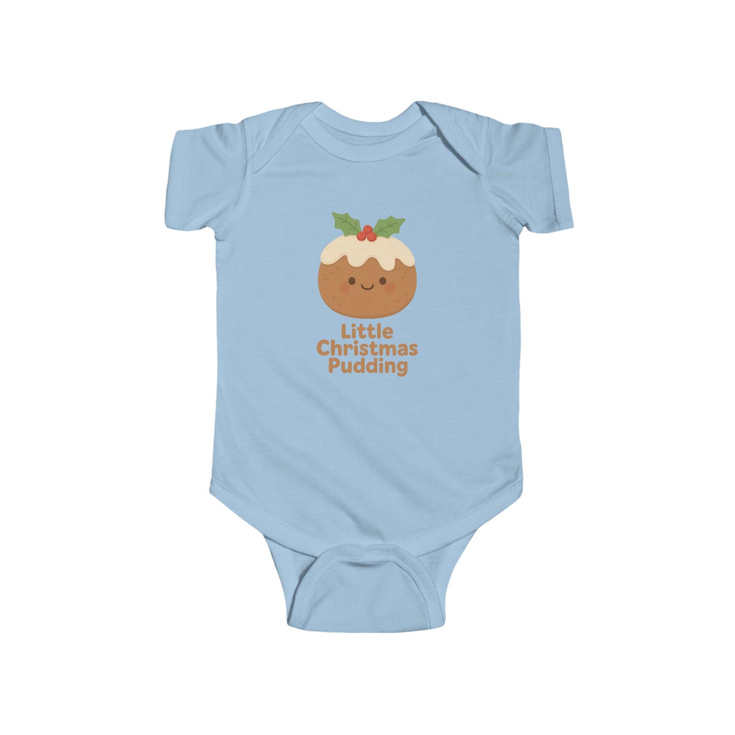 Baby Bodysuit - "Little Christmas Pudding" Holiday Onesie