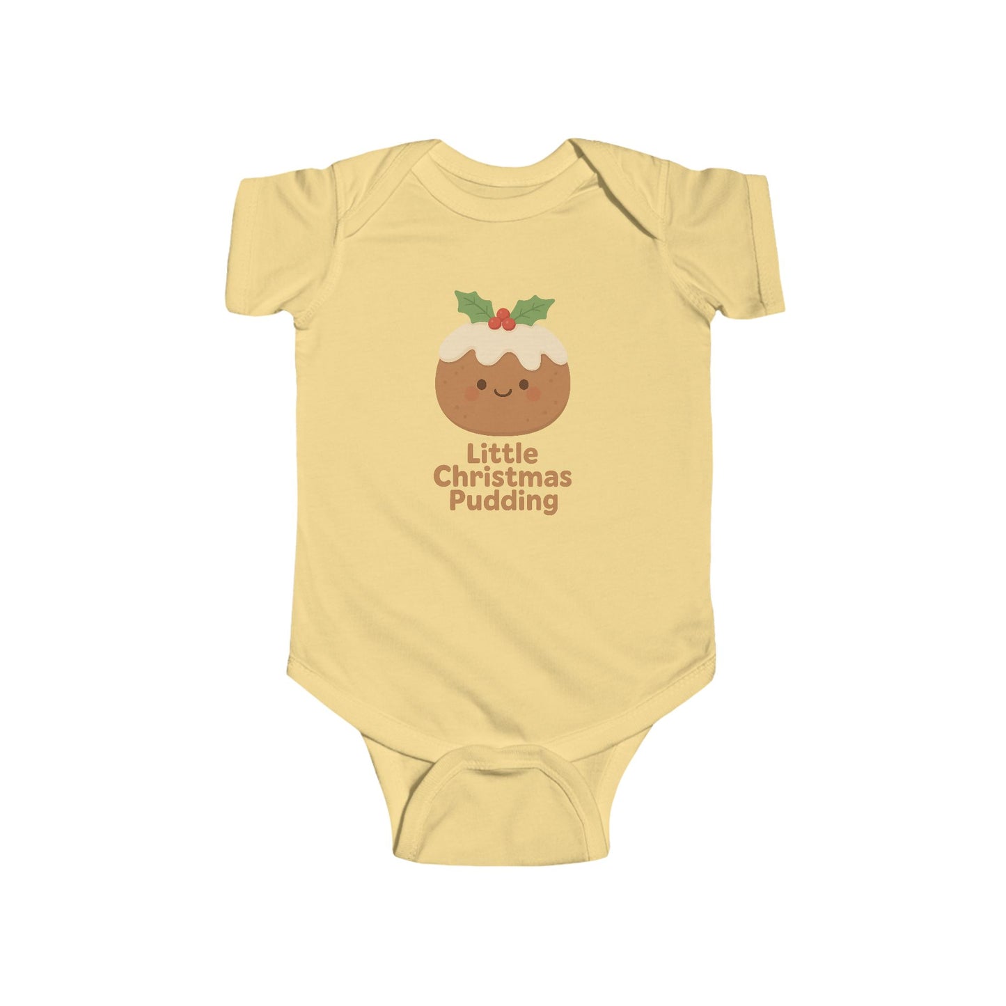 Baby Bodysuit - "Little Christmas Pudding" Holiday Onesie