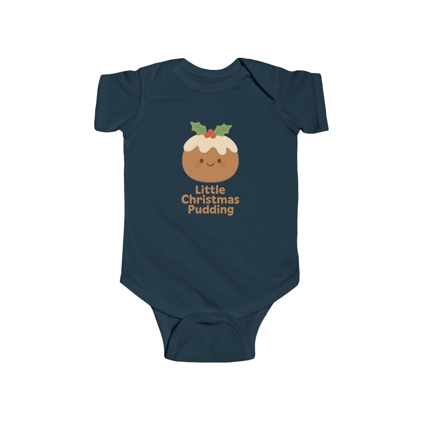 Baby Vest Infant Bodysuit - "Little Christmas Pudding" Christmas Holiday