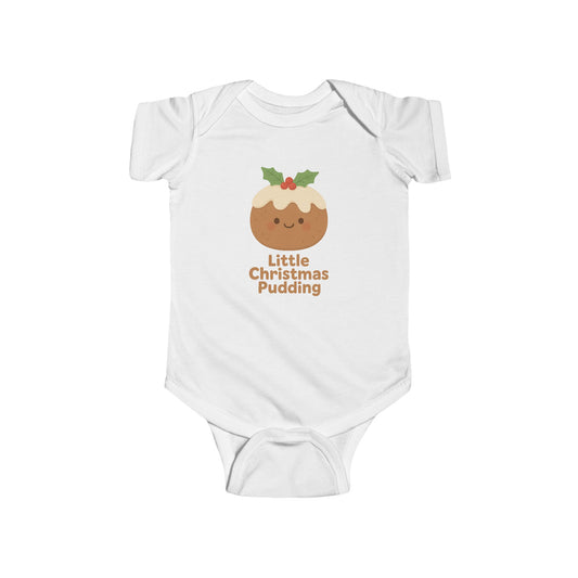 Baby Bodysuit - "Little Christmas Pudding" Holiday Onesie