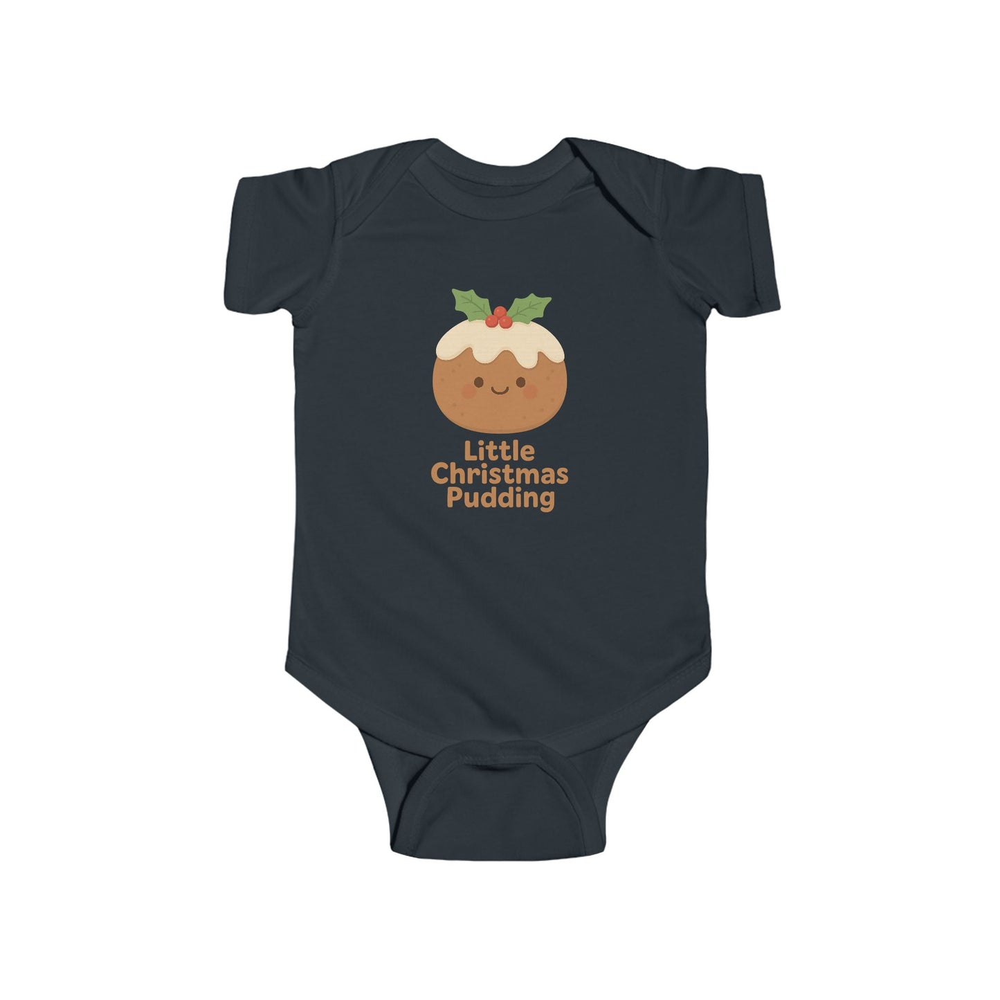 Baby Vest Infant Bodysuit - "Little Christmas Pudding" Christmas Holiday