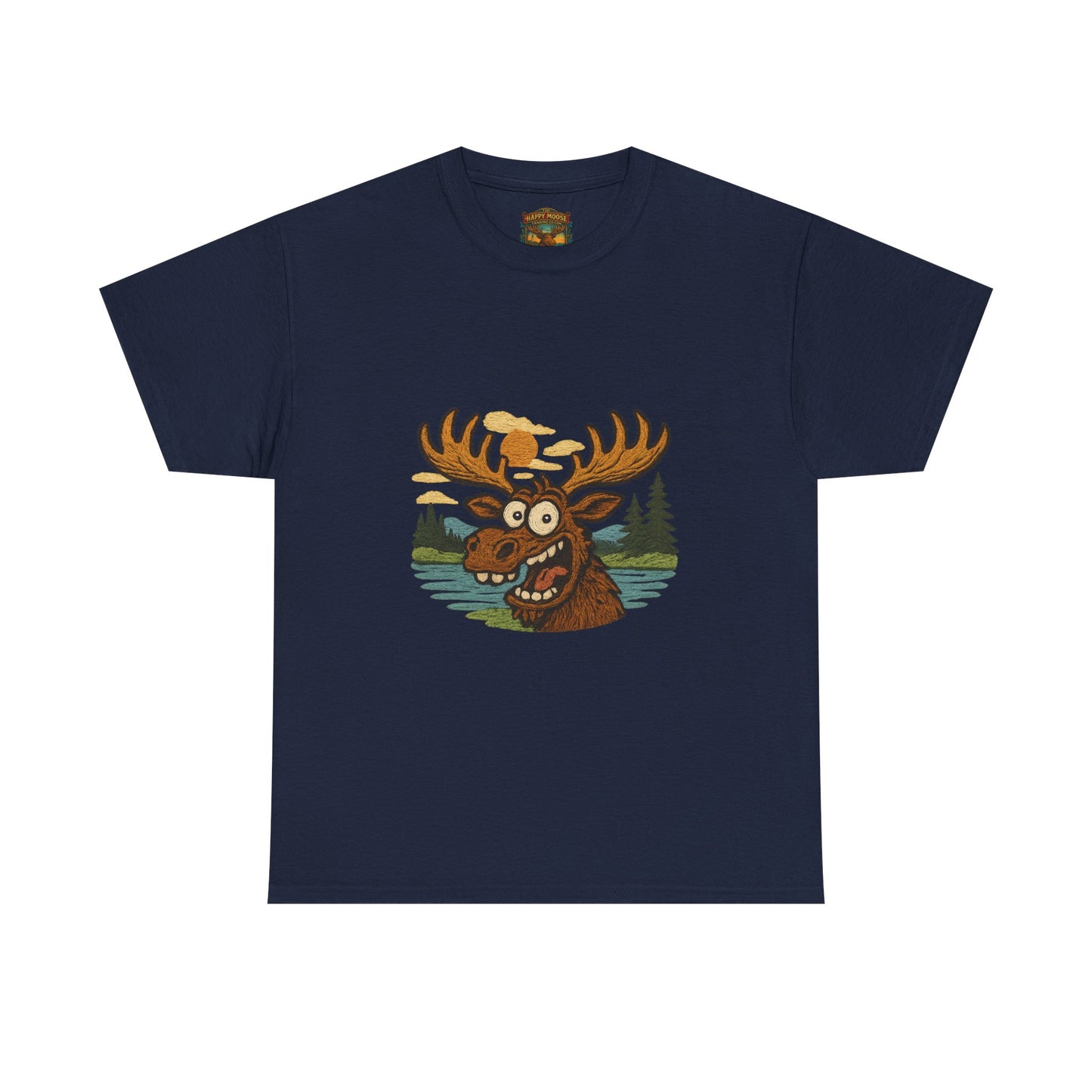 Moose Lake Graphic Tee — Funny Woodland Moose T-Shirt