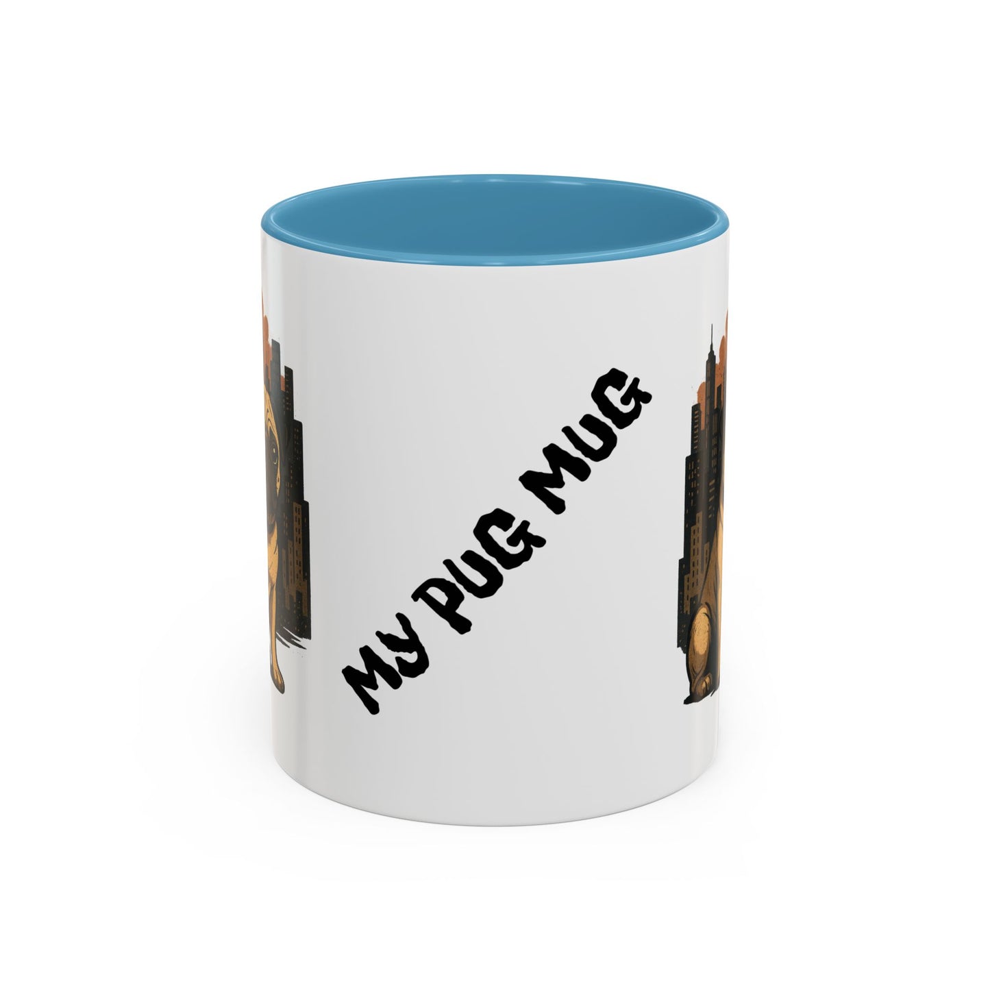 My Pug Mug Coffee Mug — Rustic Mountain Sunset Design