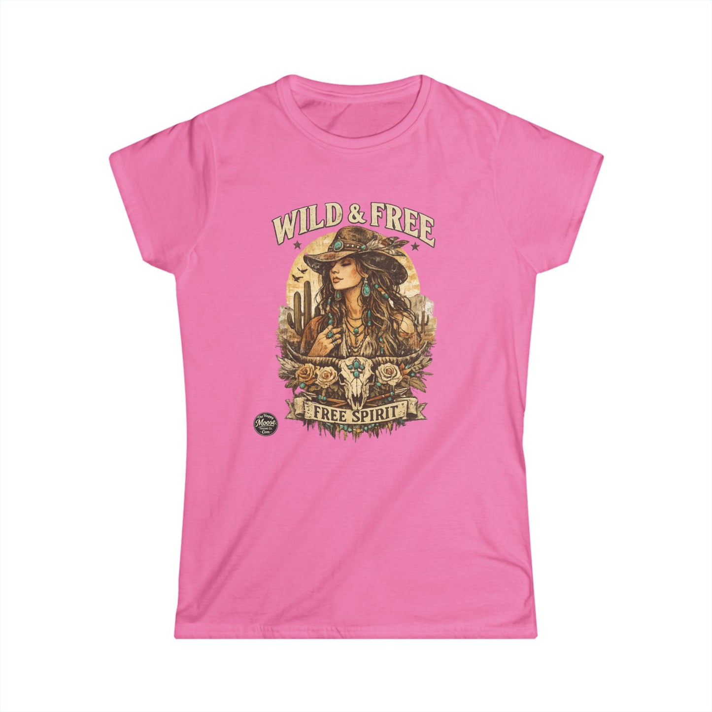 Wild & Free 'Free Spirit' Boho Western Women's Tee