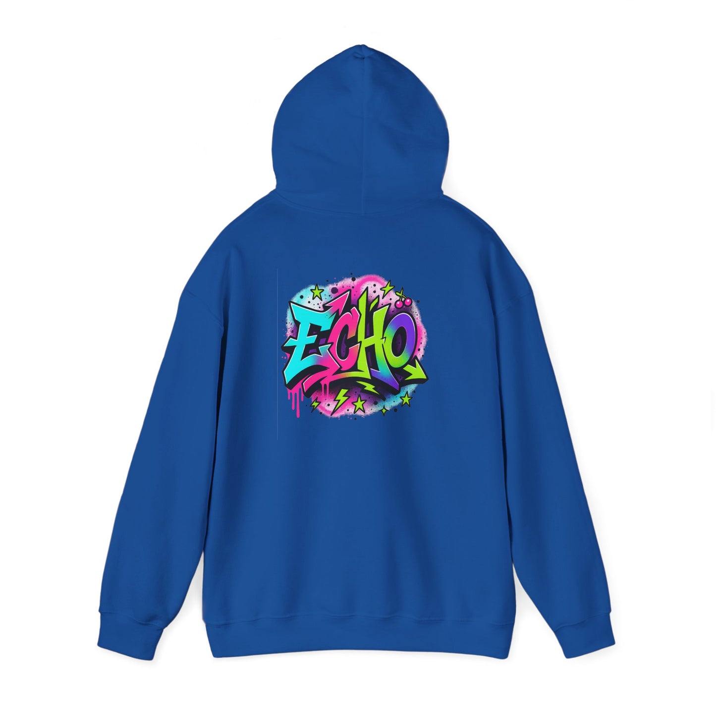 Echo Graffiti Hoodie — Colorful Street Art Pullover