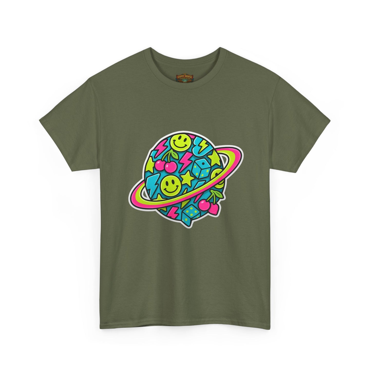 Smiley Planet T-Shirt | Space Cute Graphic Tee