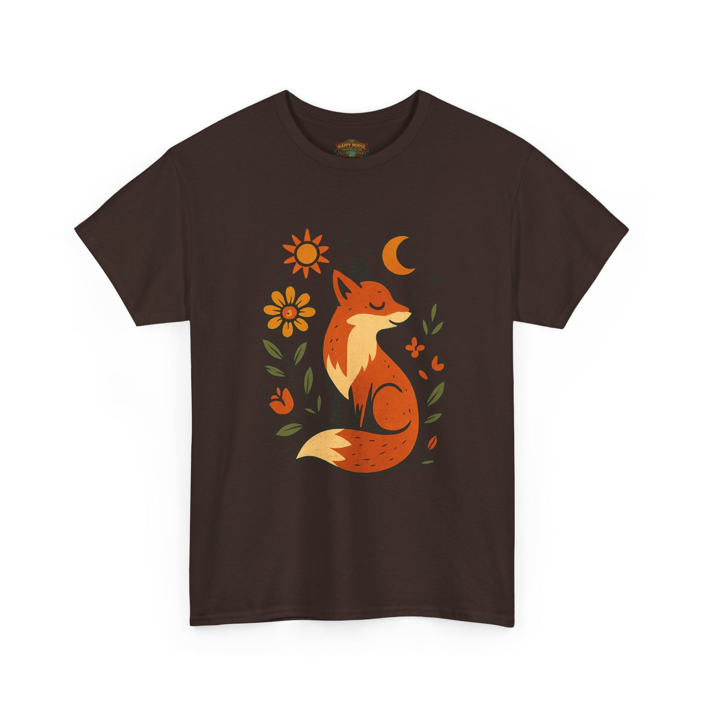 Fox Illustration T-Shirt | Cute Woodland Animal Tee