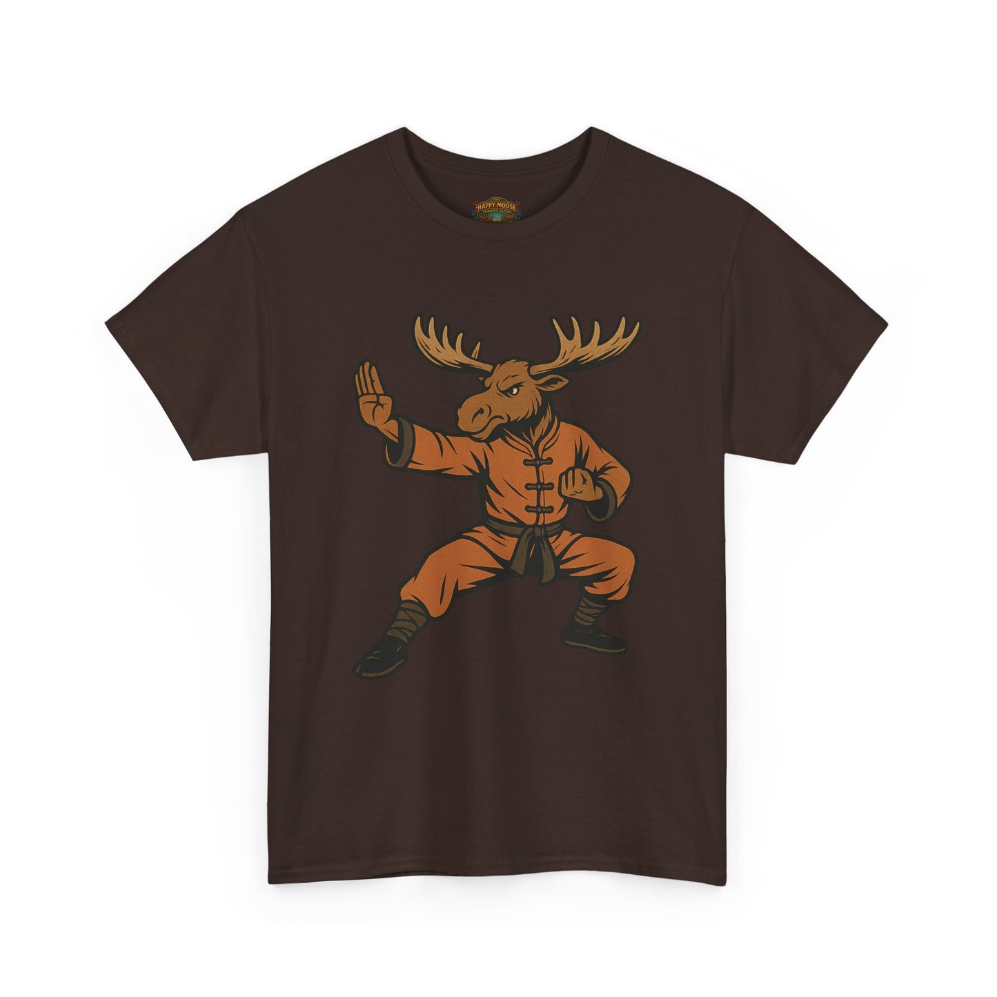 Moose Lee Kung Fu T-Shirt — Martial Arts Moose Graphic Tee