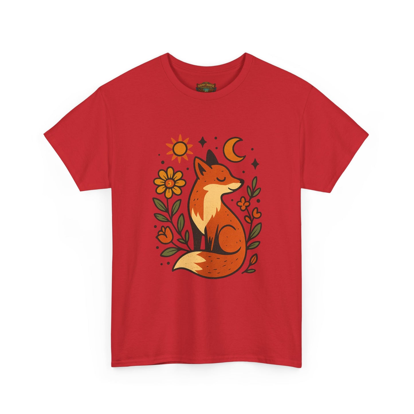 Fox Illustration T-Shirt | Cute Woodland Animal Tee