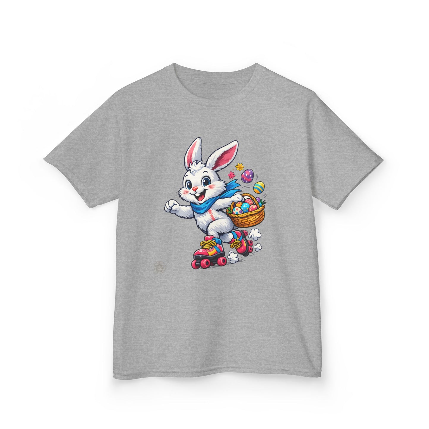 Kids Easter Bunny T-Shirt — Bunny with Easter Eggs Basket
