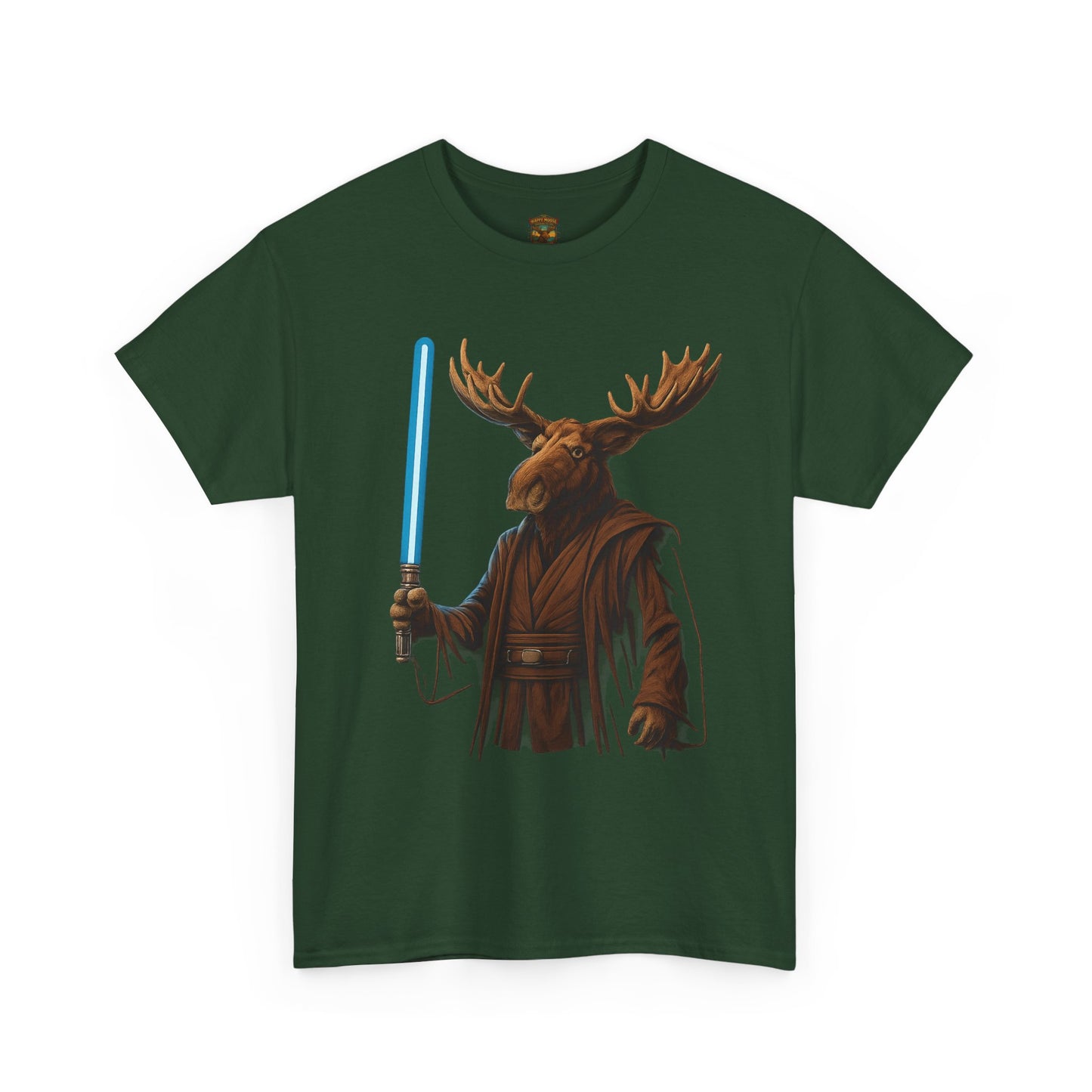 Moose Wars T‑Shirt — Funny Star Wars Inspired Moose with Lightsaber