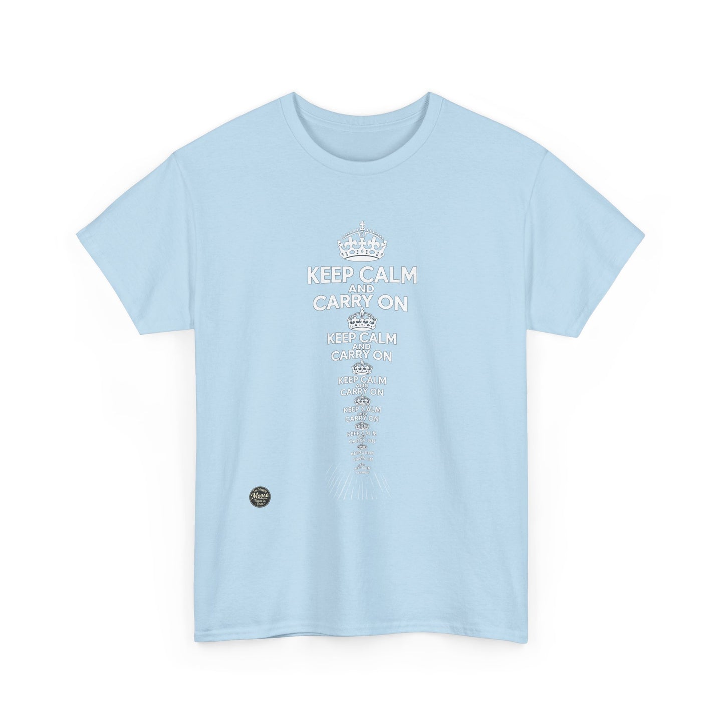 Keep Calm and Carry On T‑Shirt — Vintage British Motto Tee