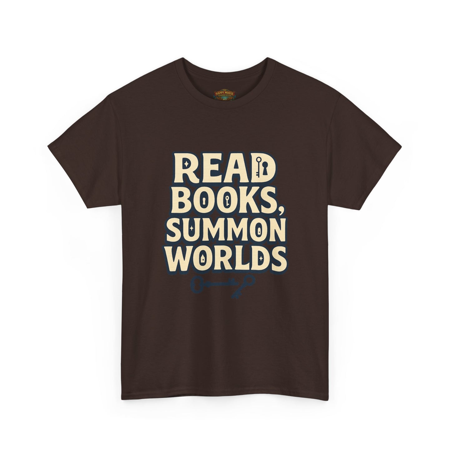 Read Books Summon Worlds T-Shirt — Literary Fantasy Book Lover Tee