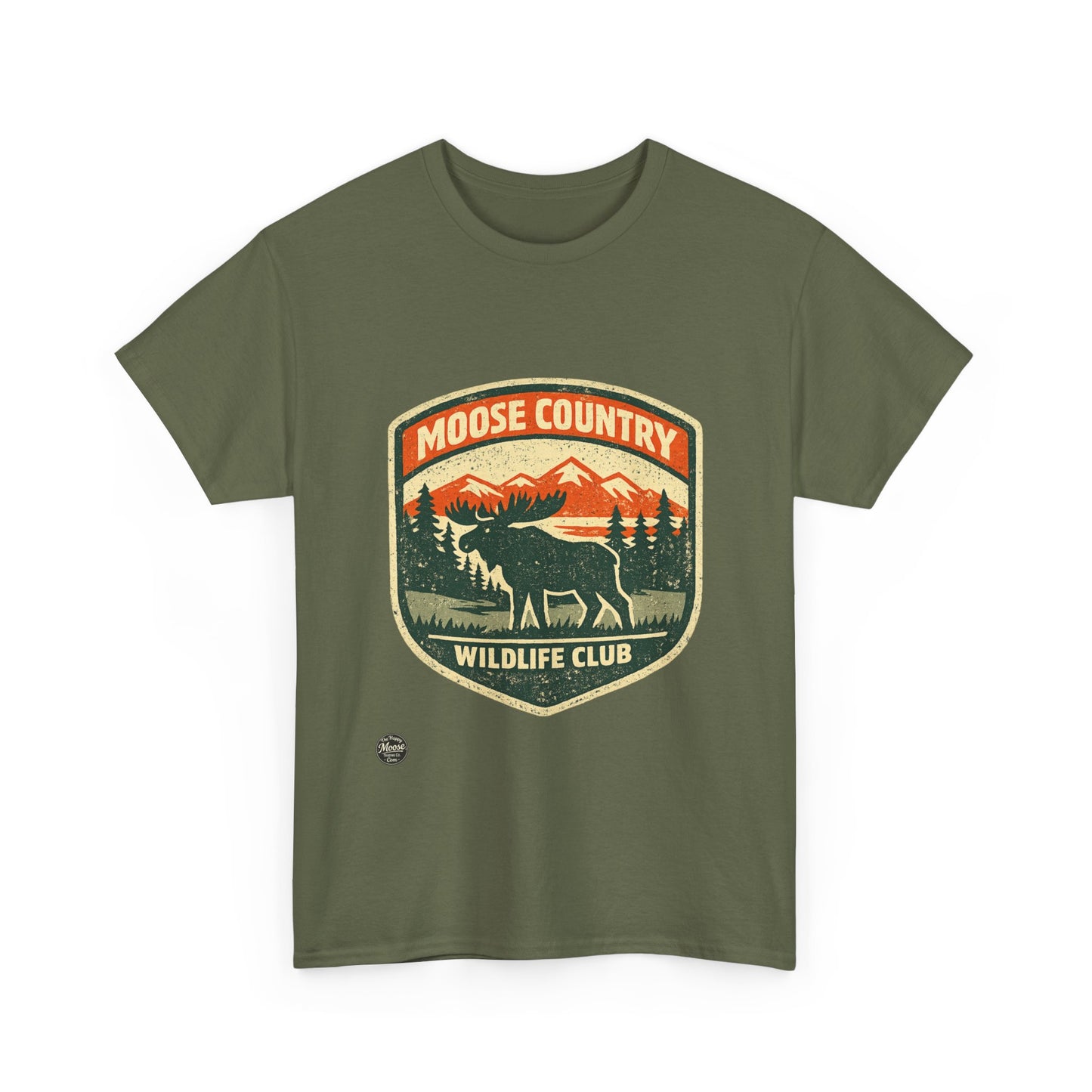 Moose Country Wildlife Club T-Shirt — Outdoor Hunting & Nature Tee