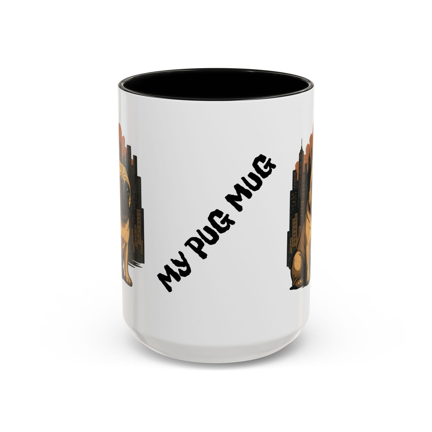My Pug Mug Coffee Mug — Rustic Mountain Sunset Design