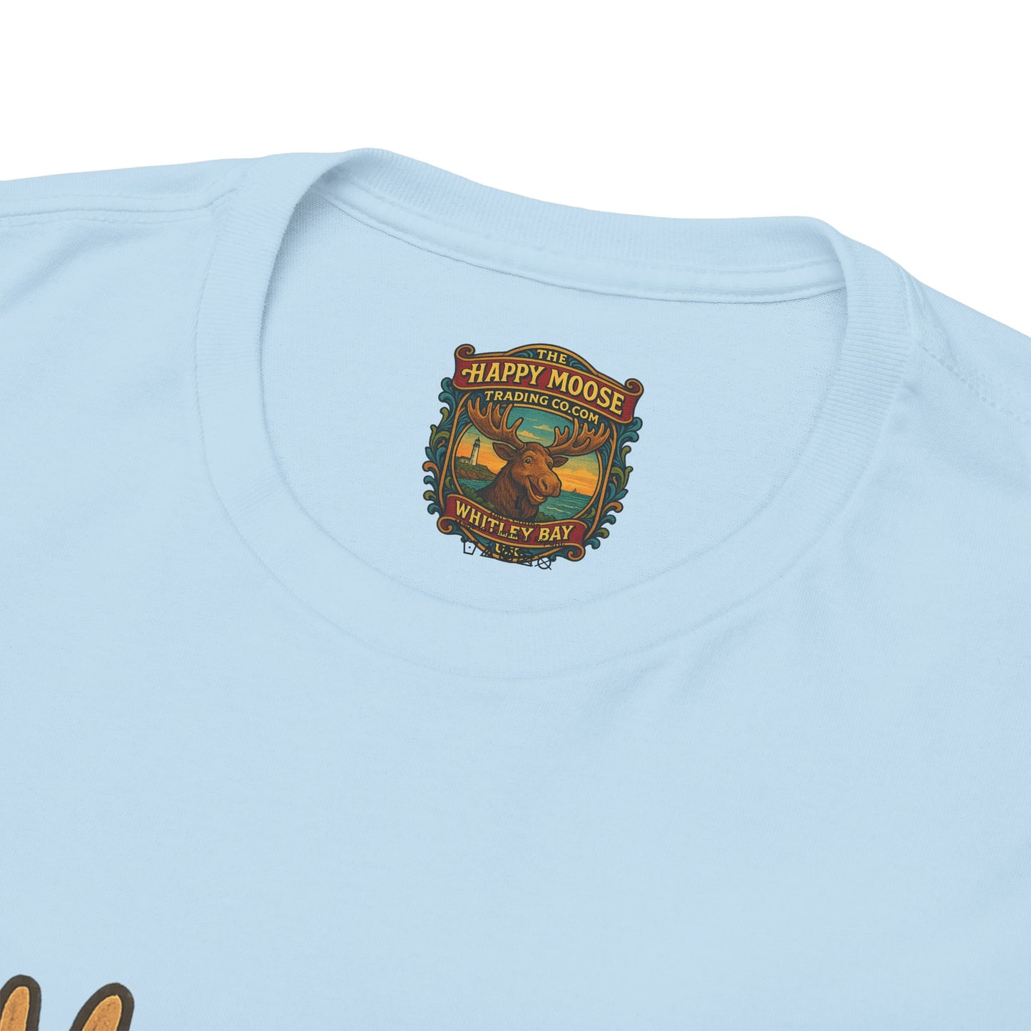 Moose on Vacation T-Shirt — Tropical Retro Moose with Sunglasses & Drink