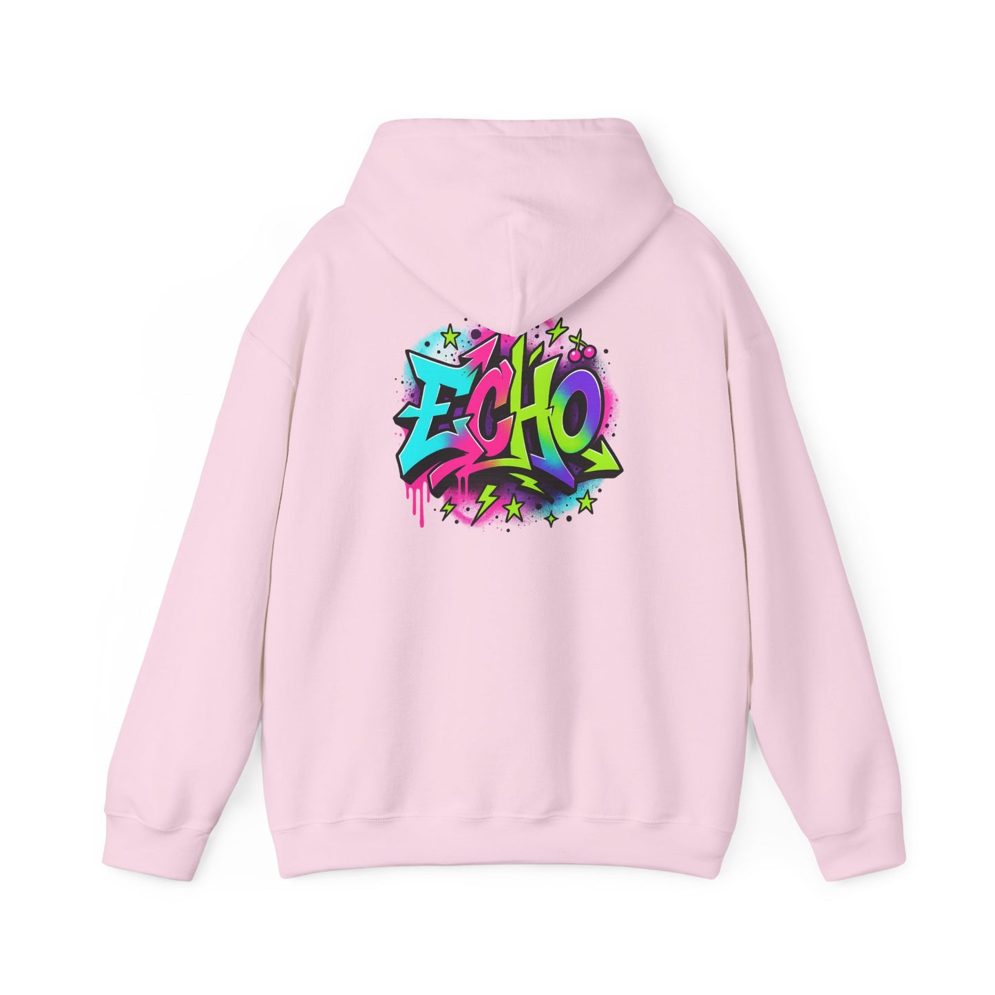 Graffiti "ECHO" Hoodie – Street Art Graphic Pullover