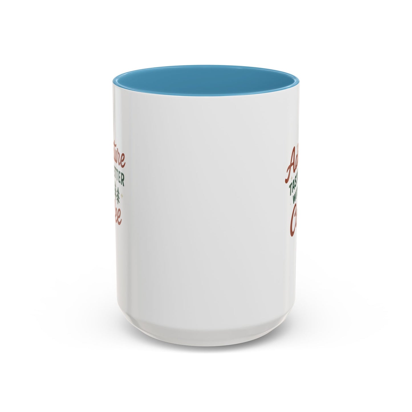 Adventure Tastes Better With Coffee Mug — "Adventure Tastes Better with Coffee" Rustic Outdoor Camper Gift (11/15oz)