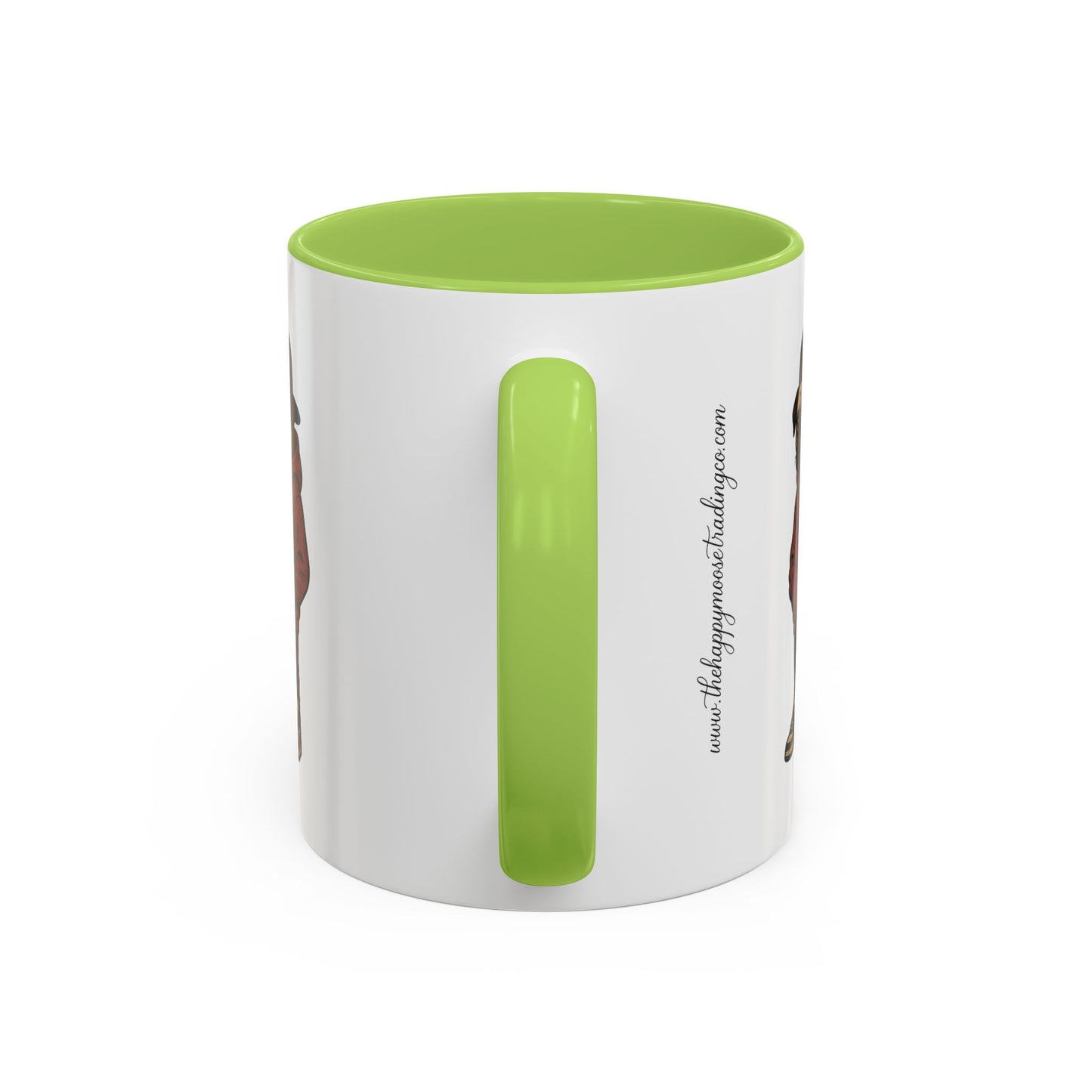 The Pug Mug Accent Coffee Mug — Cute Pug Cartoon Gift (11/15oz)