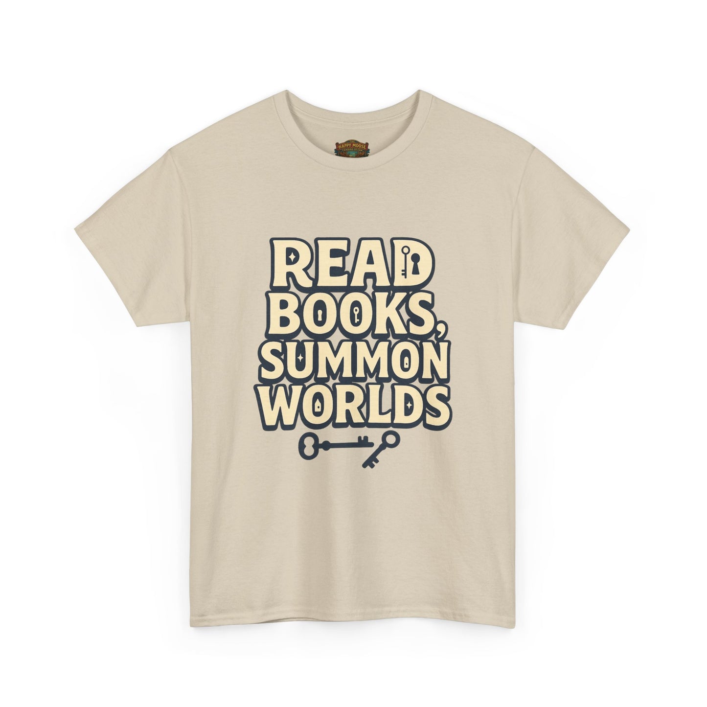 Read Books Summon Worlds T-Shirt — Literary Fantasy Book Lover Tee